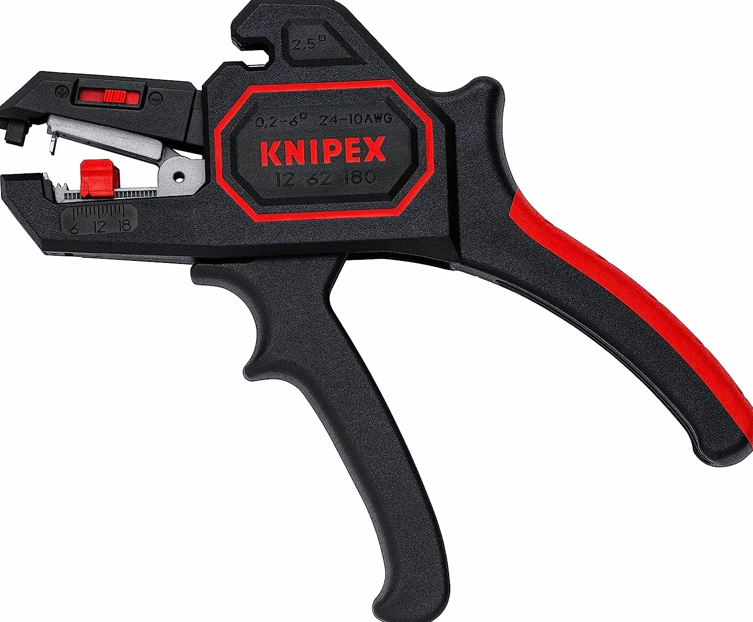 KNIPEX Pelacables autoajustable 180 mm (cartulina autoservicio/blíster) 12 62 180 SB