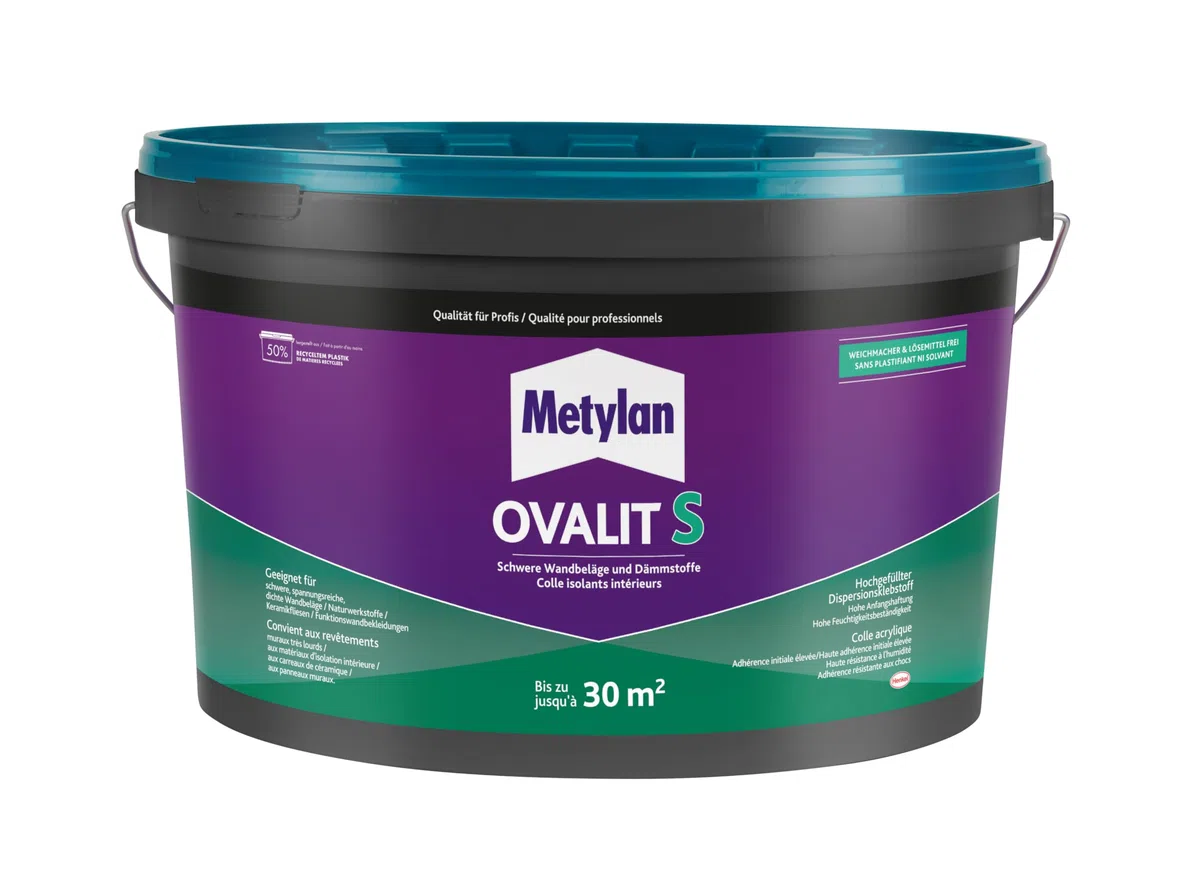 Metylan OV2 - Ovalit s adhesiva recubrimiento de paredes de especialidad, 12 kg
