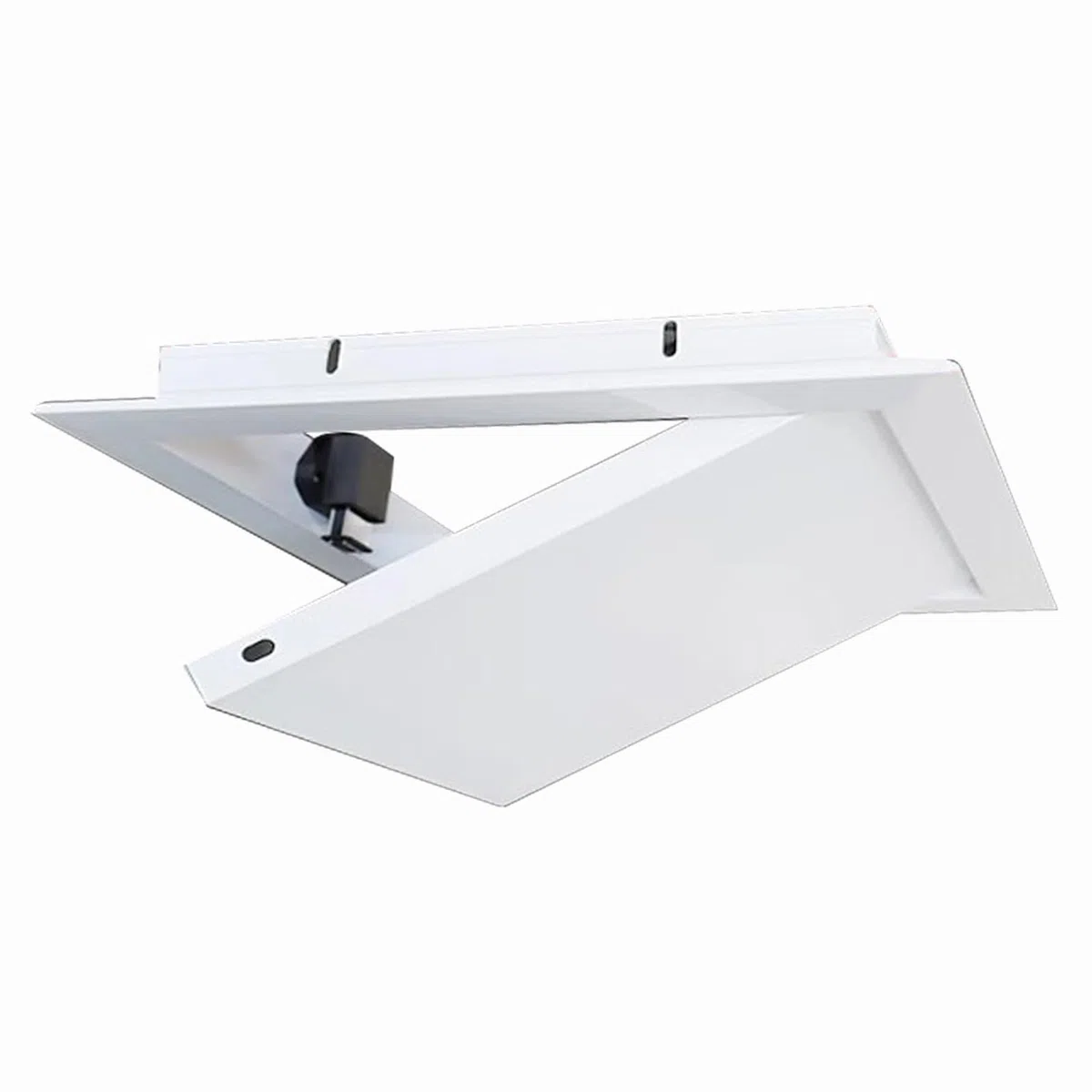Trampilla Pladur Panel de Puerta de Acceso Galvanizado y de Aluminio, Tapa de Trampilla de Acceso Empotrada para Pared/Techo, Puertas de Revisión Interiores y Exteriores(White,10x20in(25x50cm))