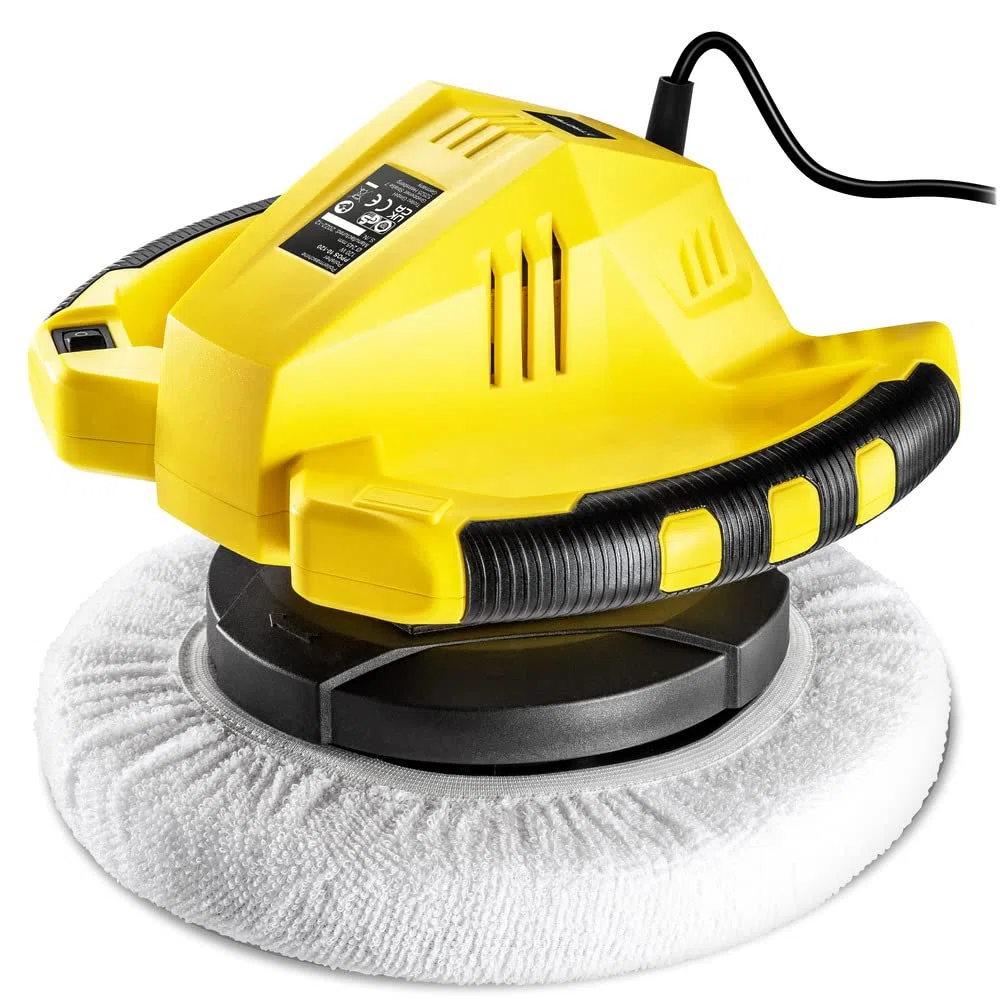 TROTEC Pulidora excéntrica PPOS 10-120 Pulidora Amoladora Pulidora Set Pulir Coches Barcos Suelos Potente motor de 120 W con alto rendimiento constante