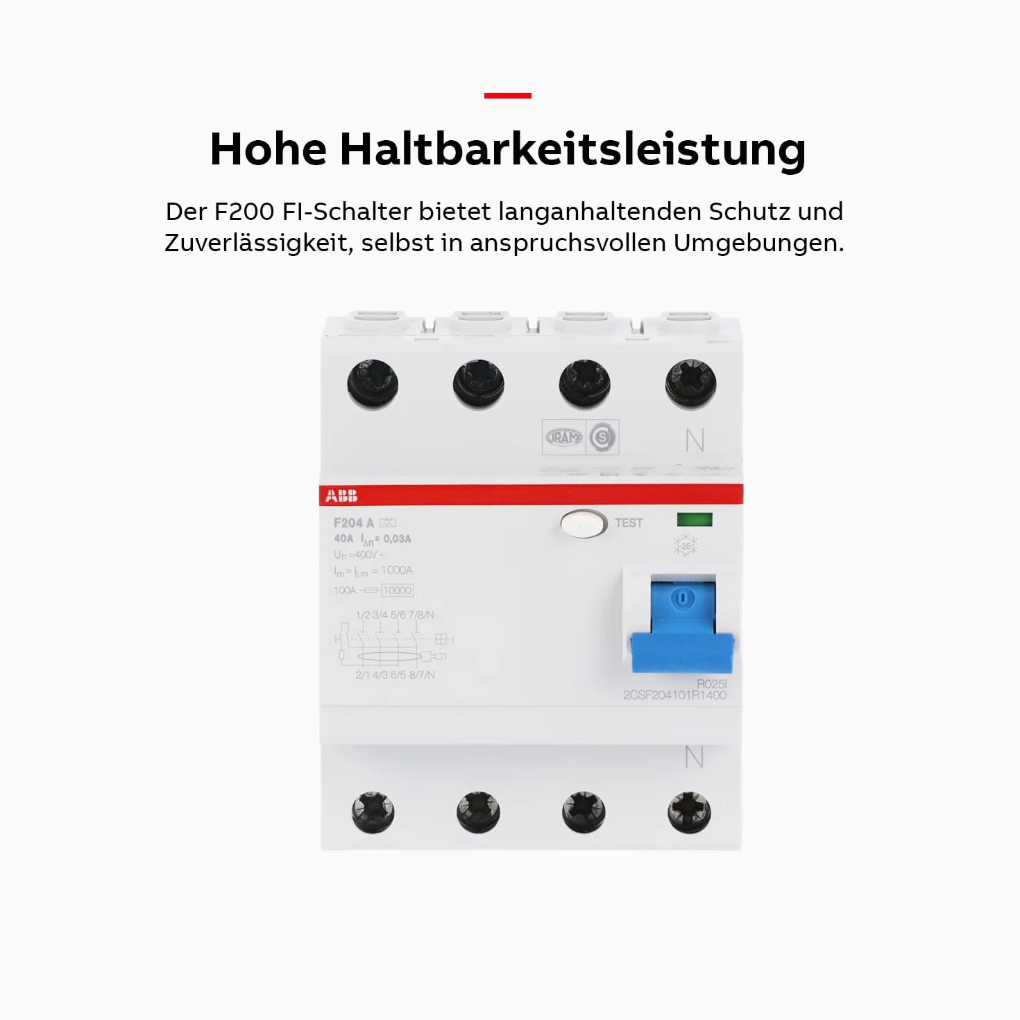 ABB-entrelec f204a-40/0,03 - Diferencial f204a 40a 30ma