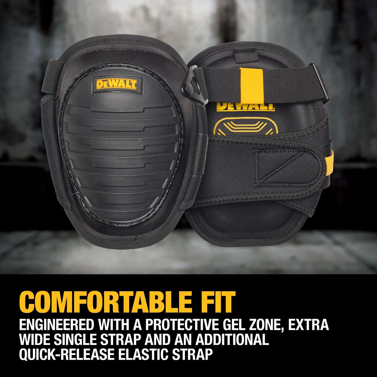 DEWALT Rodilleras rígidas con gel cómodo, espuma moldeada (DWST590013)