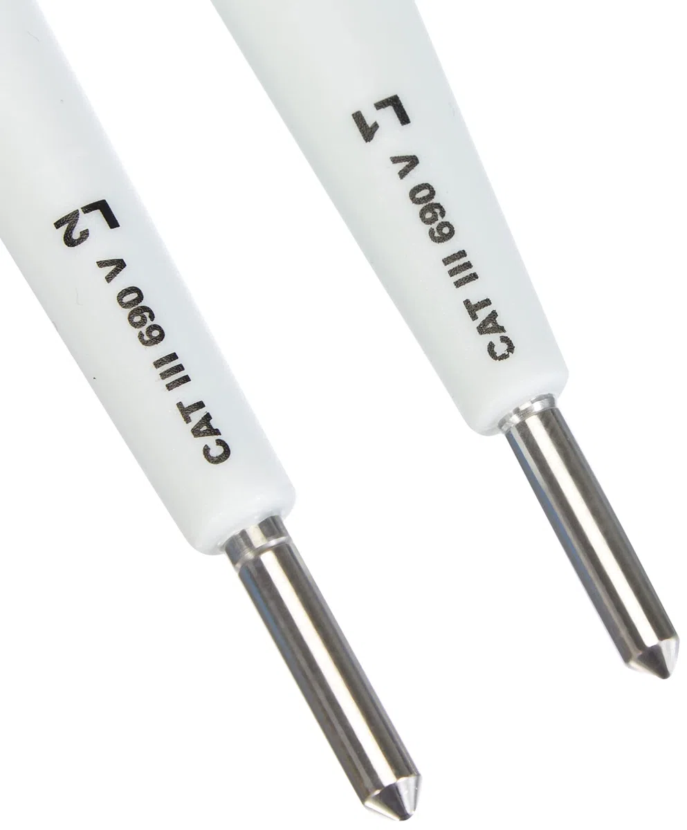 PeakTech 1095 – Probador de voltaje de CA/CC de 2 polos con pantalla LED, protección contra polvo y agua (IP64), voltaje de CC y CA, probador de continuidad, voltímetro de 12V - 690V