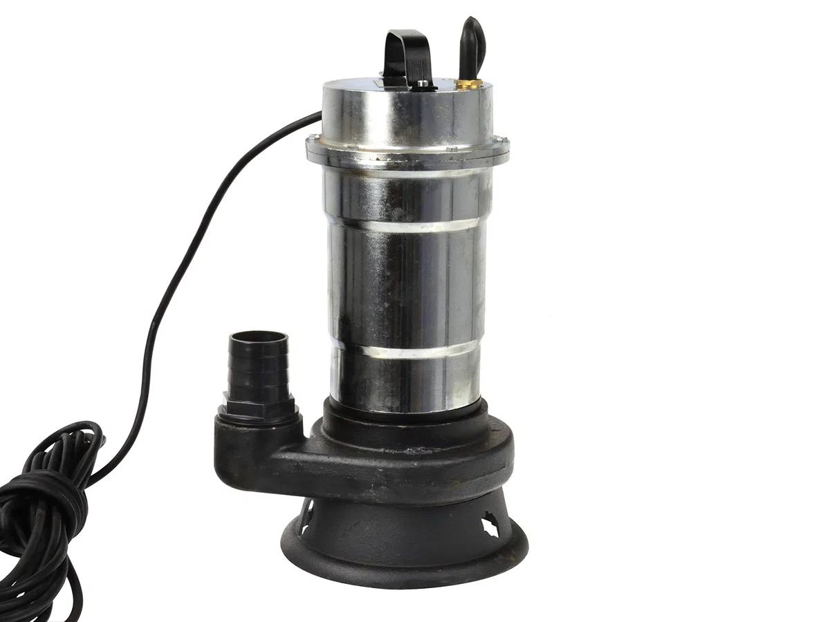 BSD Bomba de Aguas Sucias Sumergible con Trituradora, Cuerpo en Níquel/Hierro Fundido - Bomba de Inmersión para Aguas Residuales WQD 10-8-0,55-550W, 17 000L/h, Altura de Impulsiòn máx. 8m