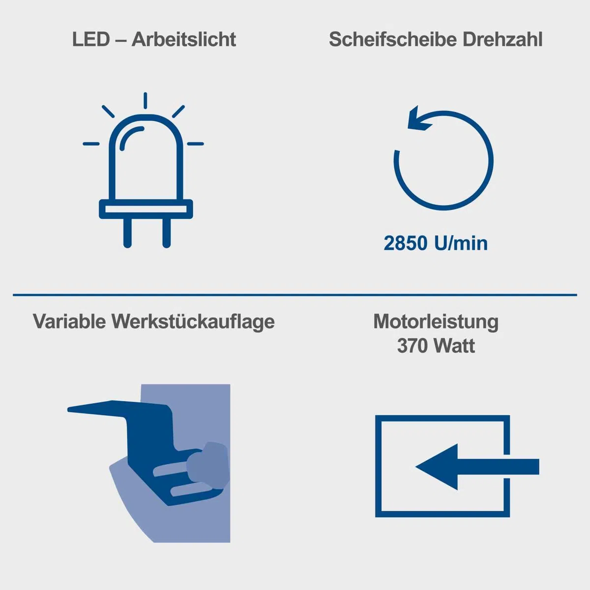 Esmeriladora doble muela BG150 Scheppach - 230V 50Hz 370W - 150mm. Muela 150mm marca Scheppach