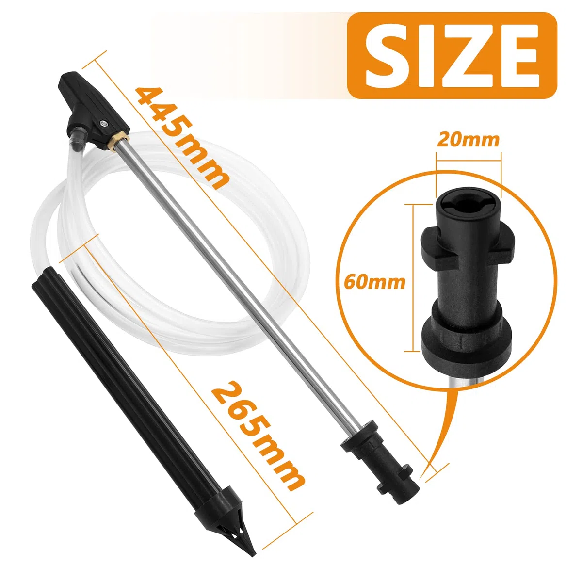 Fai Top Conjunto de Chorro Húmedo o de Arena,Hogar Alta Presión Arandela Mojado Chorro de Arena Kit,Arena Reemplazo de Kit de Arenado y Blaster Húmedo para Karcher K1-K7 Series