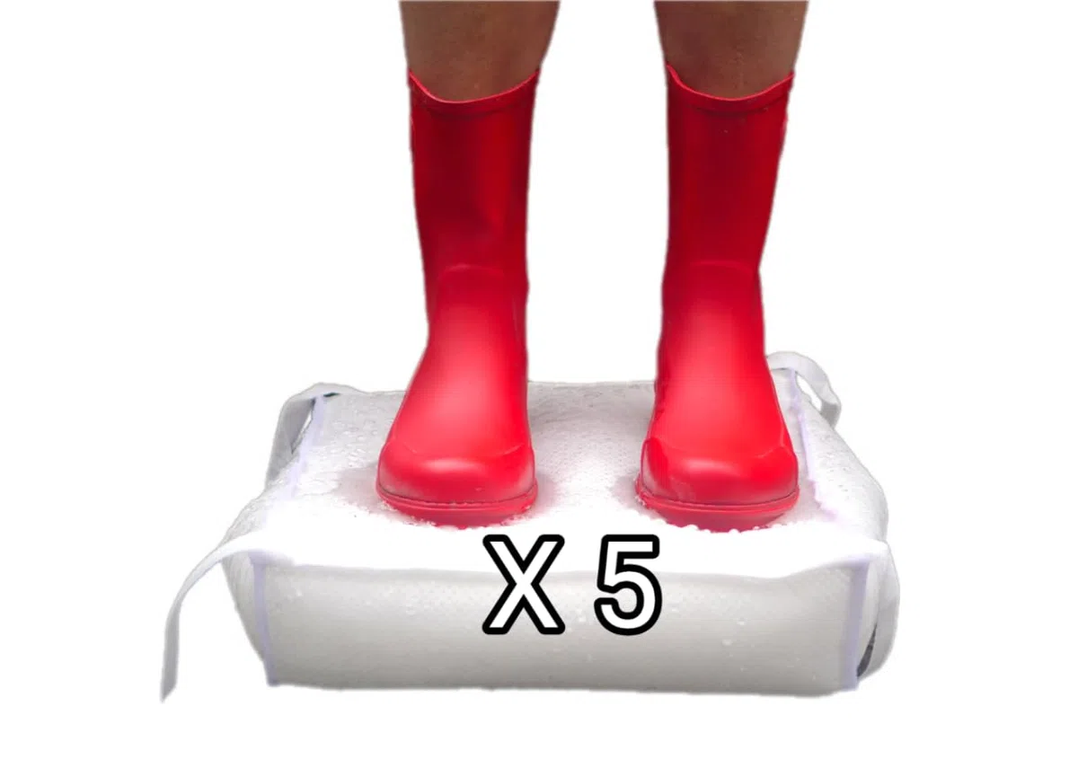 Speedwellstar Paquete de 5 Bolsas de protección contra inundaciones de absorción rápida de 20000 ml, Bolsas absorbentes de Agua, sin Arena, barreras Resistentes para Control de Agua de Emergencia