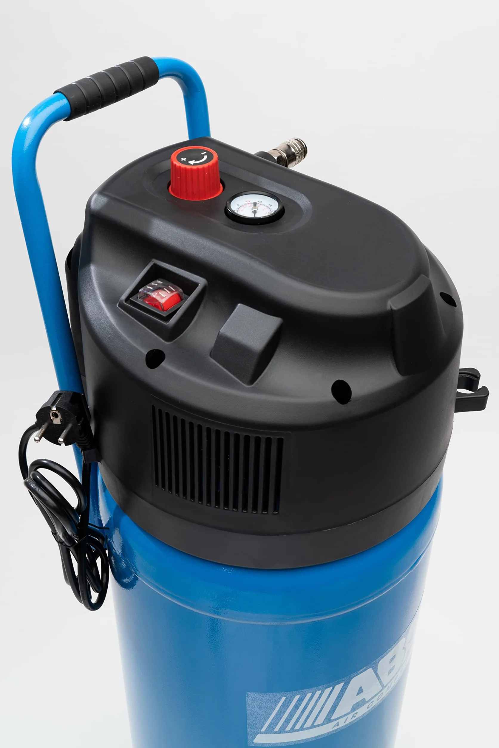 Compresor de aire vertical ABAC EASE-AIR 50V, Compresor de aire sin aceite, Presión máxima 10 bar, Potencia 2 hp, Depósito 50 litros, Nivel sonoro 97 dB (A)