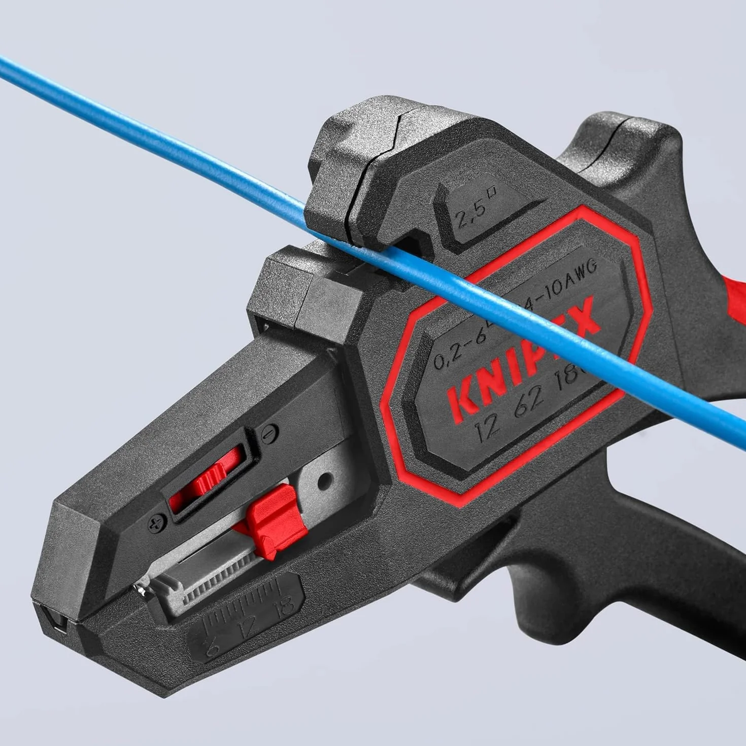 KNIPEX Pelacables autoajustable 180 mm (cartulina autoservicio/blíster) 12 62 180 SB