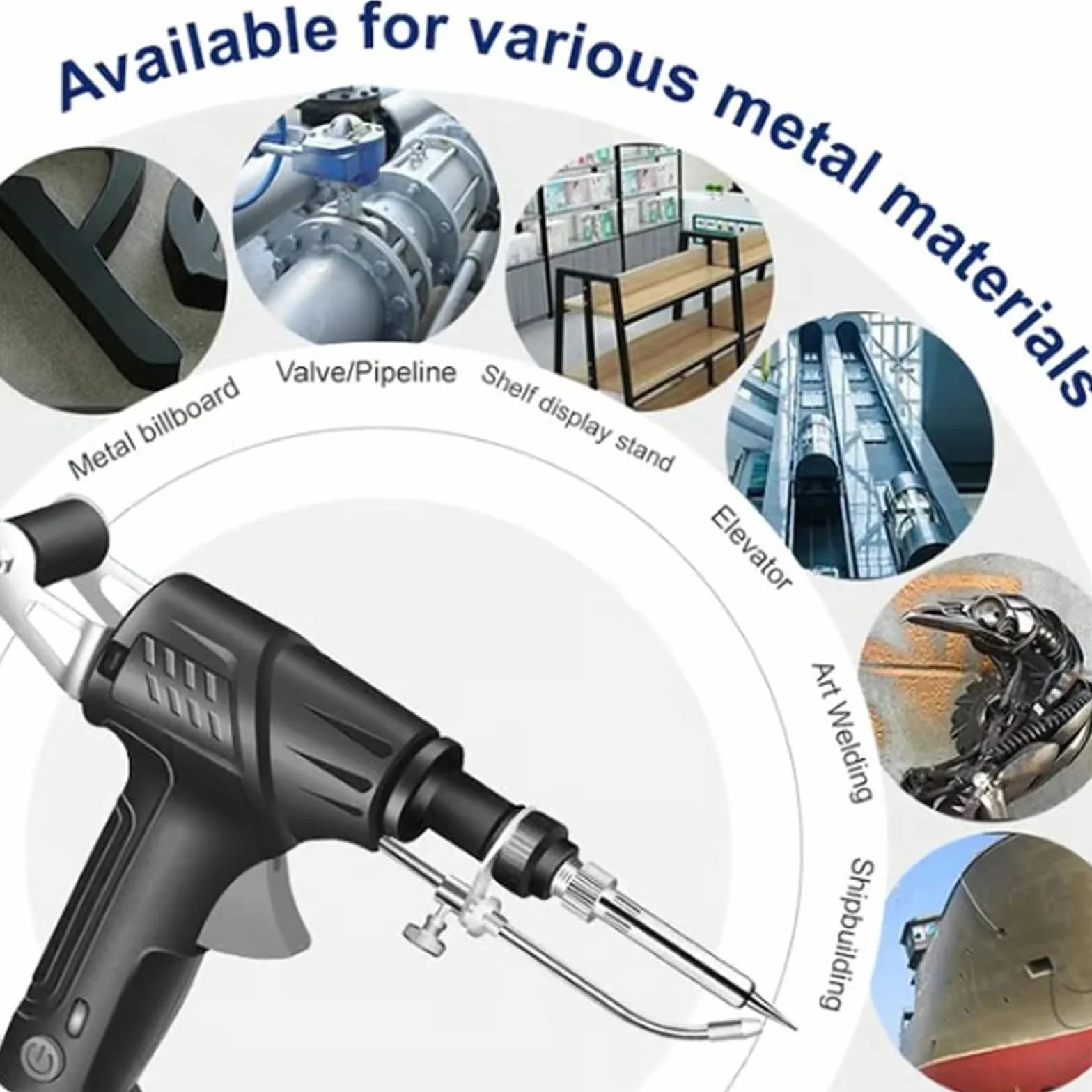 Máquina de soldadura láser, soldador portátil de mano para proyectos de metal y automóviles, juego de pistola de soldadura ligera para entusiastas del bricolaje