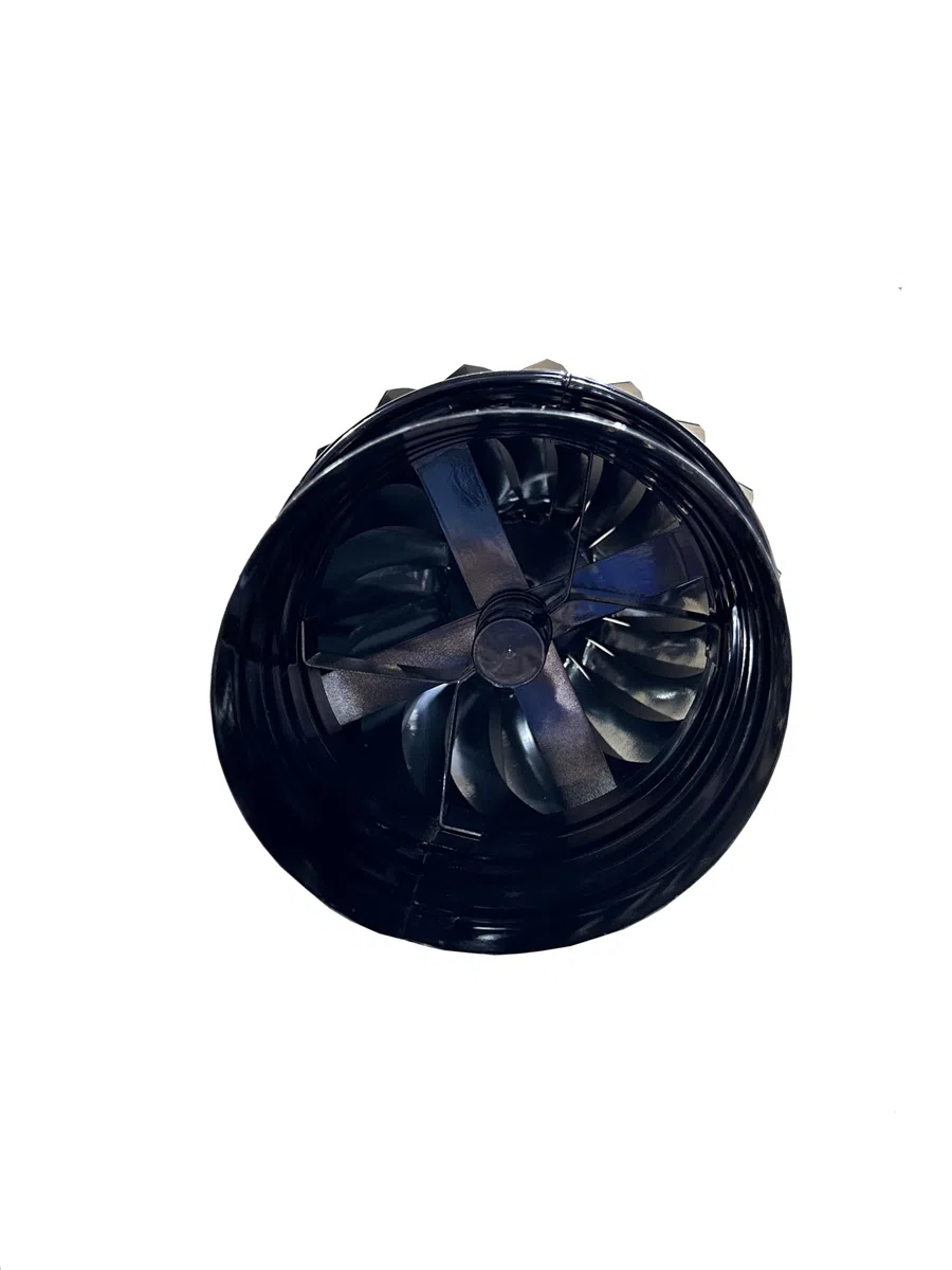 Sombrero para chimenea y estufas Extractor de humos Giratorio color Negro vitrificado diámetro 200mm