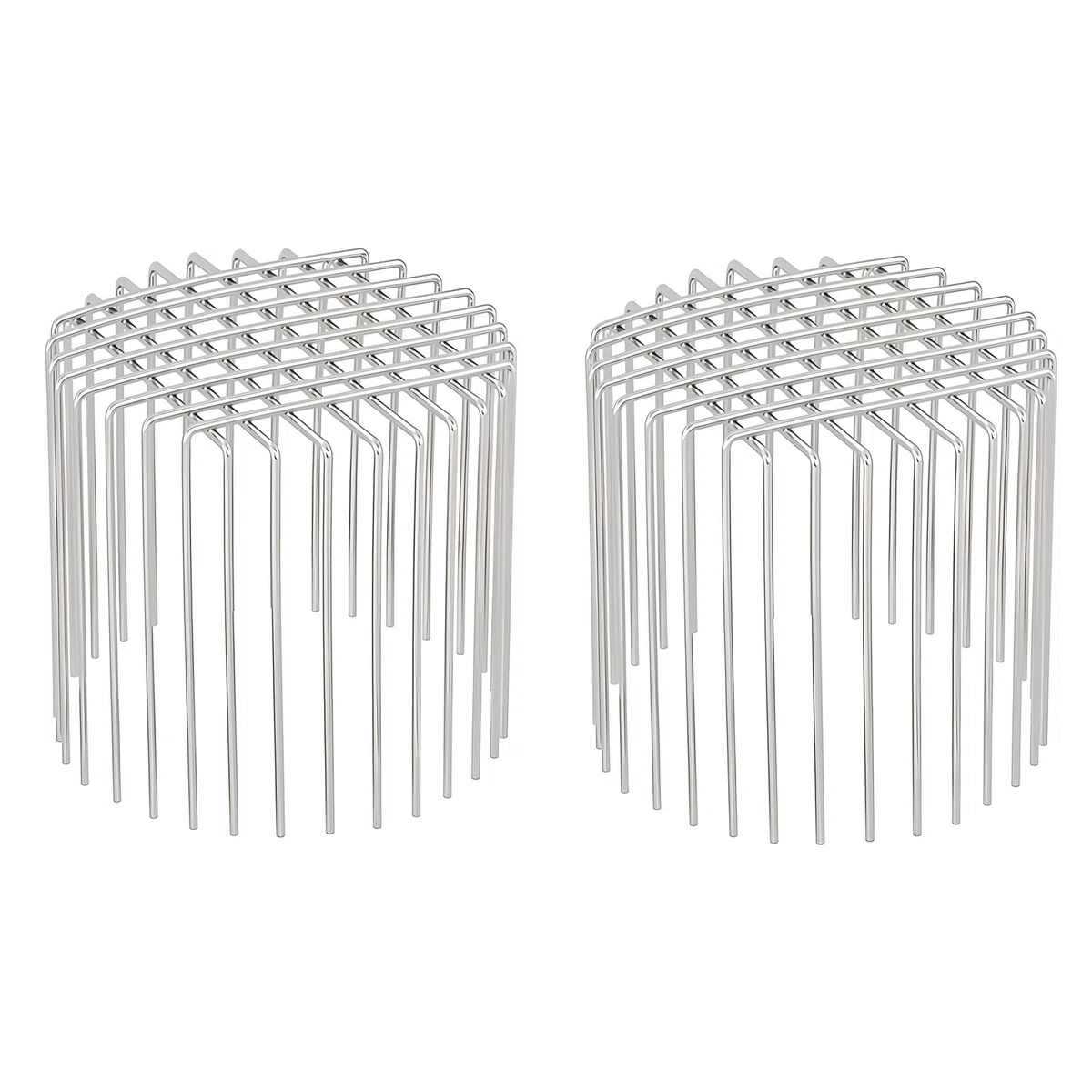 2 protectores de canalón de acero inoxidable (se adapta a tubos de 6 a 6.3 pulgadas), filtro de hojas expandible y cubierta de drenaje de techo, solución de pantalla de metal resistente para