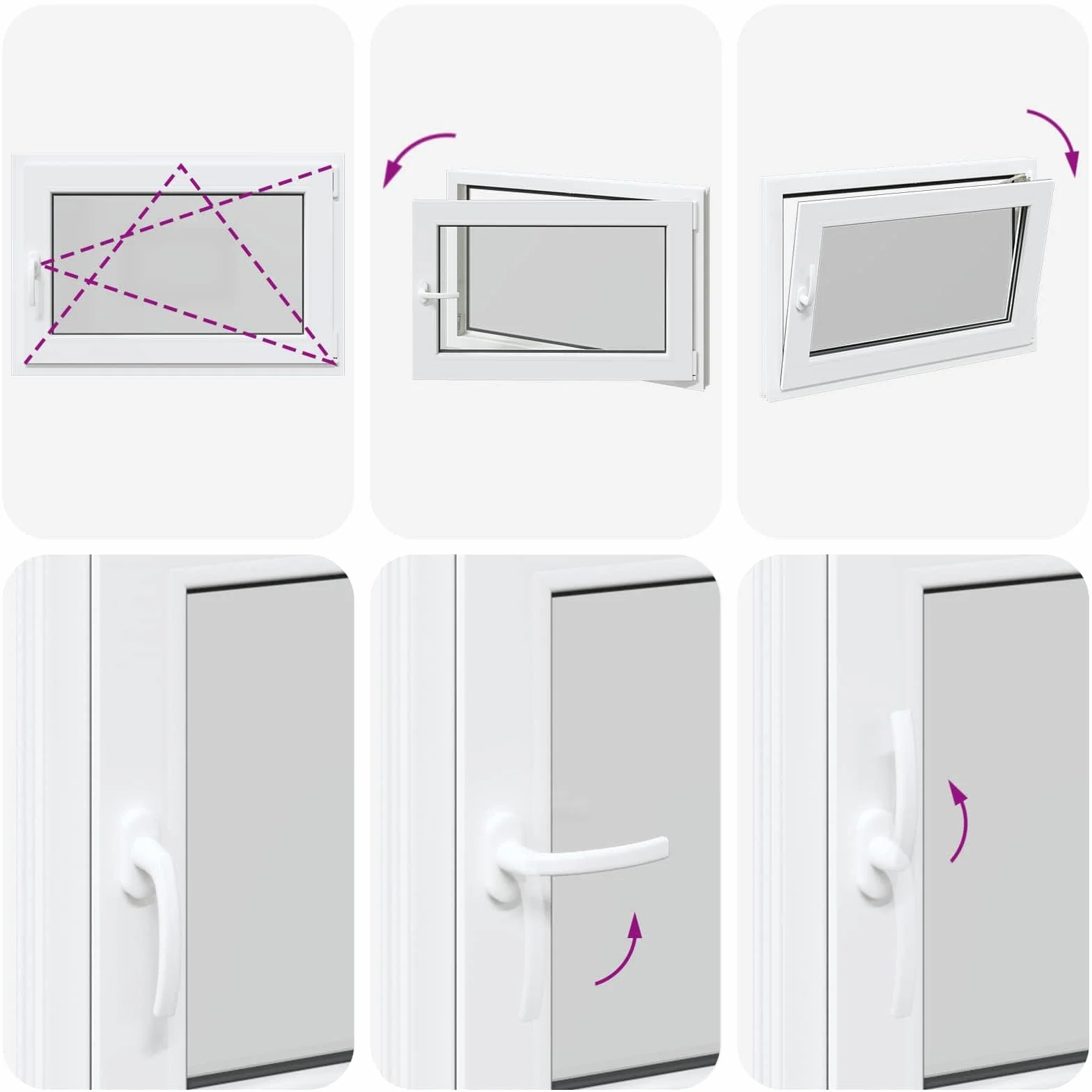 vidaXL Ventana de sótano RISOR 90 x 50 cm PVC y Vidrio Blanco, Sótano, Aislante Térmico Moderno y Duradero para Ventanas Eficientes, Accesorios de Vidrio PVC Aislantes