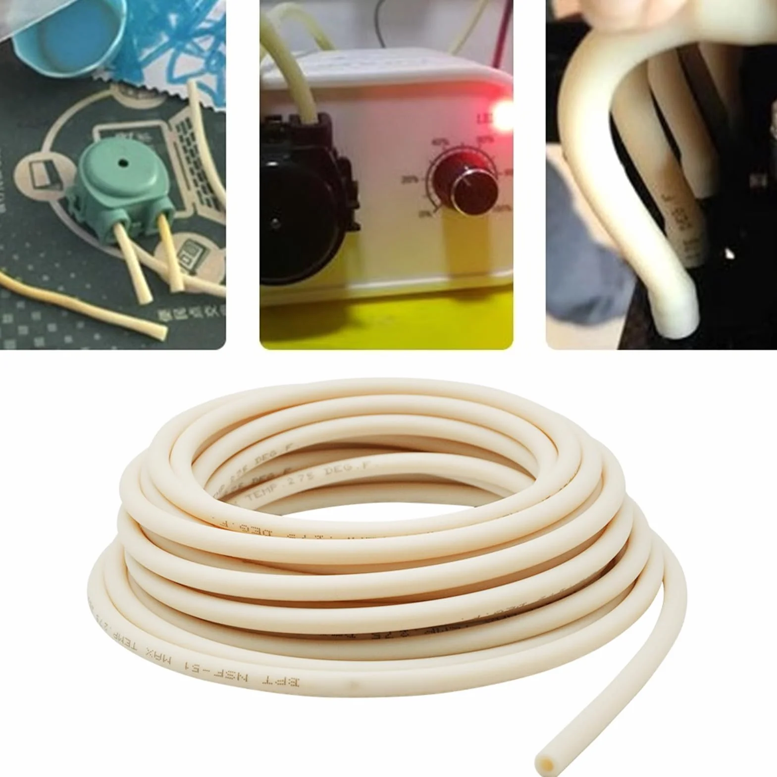 Generic Caucho de Tubo de Bomba Peristáltica BPT Resistente a Altas Temperaturas de 4 X 6 Mm para Tubería de Biorreactor