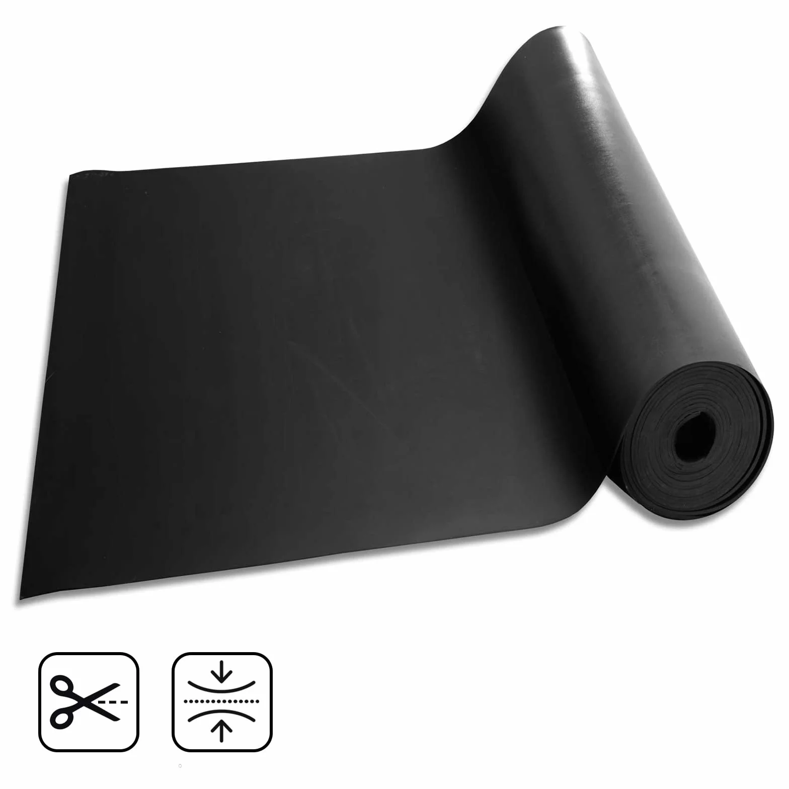 KARAT Alfombrilla de Goma por Metros, Alfombra de Goma en Muchas estructuras, Alfombrilla Antideslizante, Alfombrilla para Suelo, Chapa lagrimal, Suelo (Goma SBR - 3 mm, 120 x 400 cm)