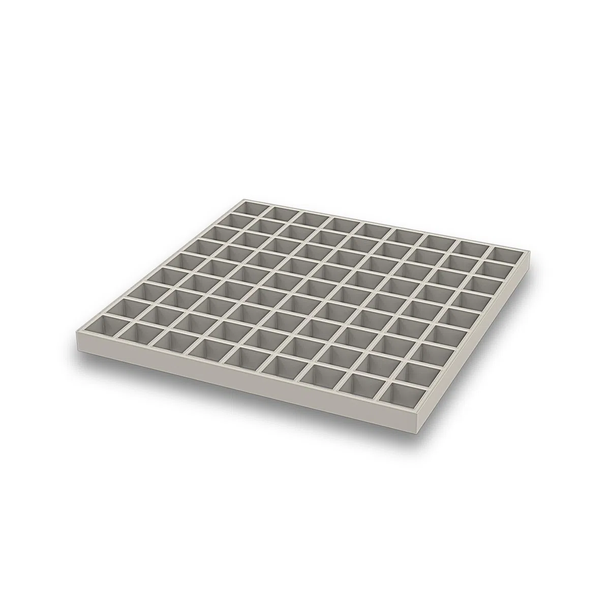 Rejilla de fibra de vidrio de 25 mm de altura, cubierta estándar para bahía de luz, alternativa a la rejilla de acero galvanizado, rejilla antideslizante gris, rejilla de plástico (1200 x 600