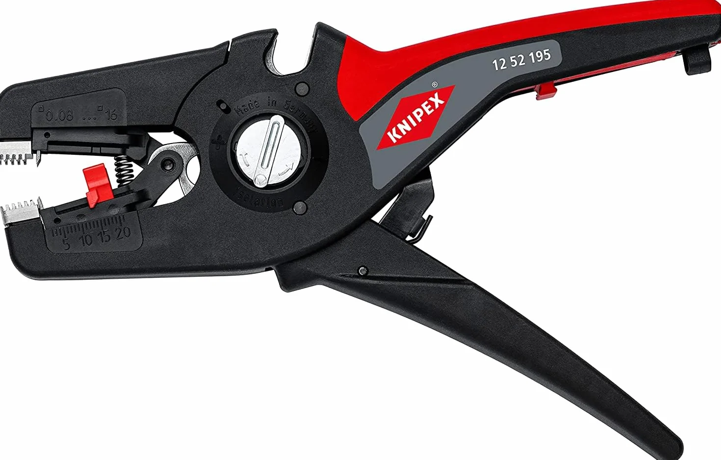 KNIPEX PreciStrip16 Pelacables autoajustable en blister 190 mm, 12 52 195 SB
