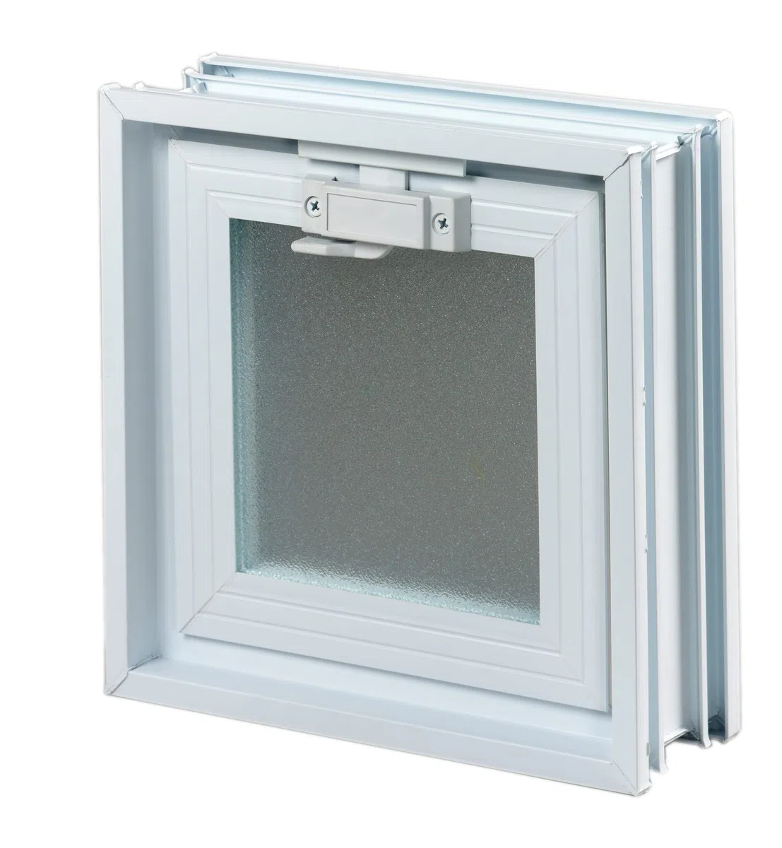 Ventana de ventilación para insertar en una pared de vitroladrillos o mampostería | Dimensiones 19 x 19 x 8 cm | Unidad de venta 1 ventana