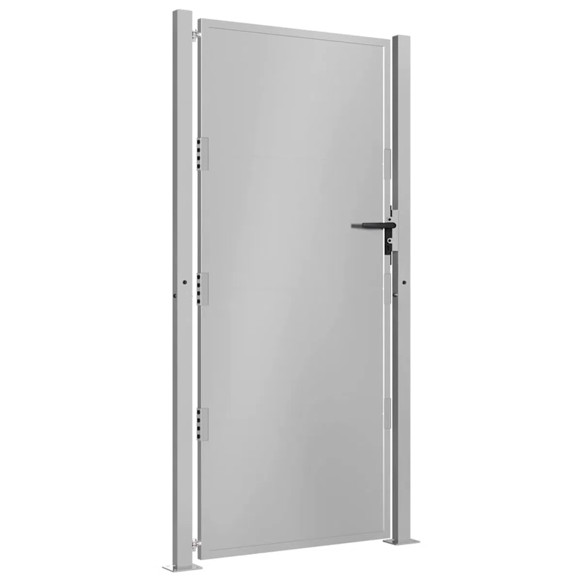 Homgoday Puerta de jardín exterior, puerta de jardín 105 x 205 cm de acero Corten, puerta de jardín exterior, puerta exterior, puertas para exterior, puerta peatonal de exterior