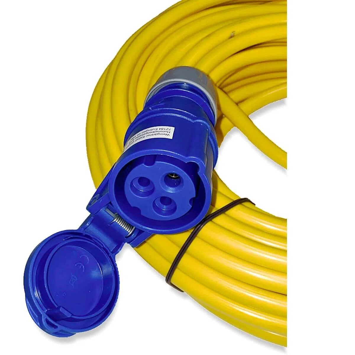 Cable alargador de Camping 25m CEE 230 V, K35 AT-N07V3V3-F 3G2,5, IP44, 3 x 2,5 mm, 230 V, 16 A, IP44, Color Amarillo