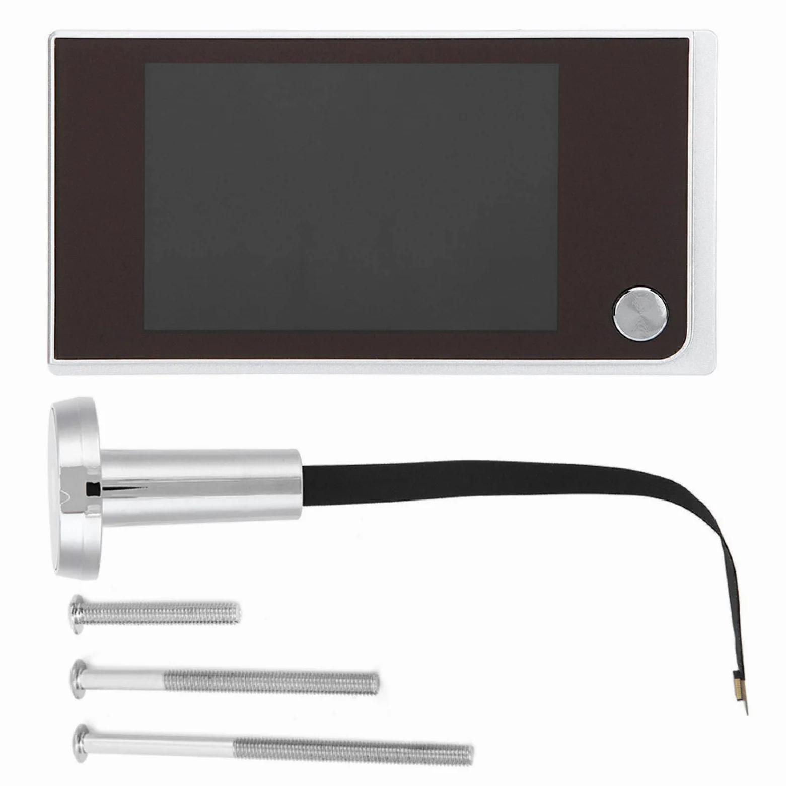 Cámara de mirilla para puerta, cámara electrónica de seguridad para el hogar con pantalla a color de 120 grados, LCD de 3,5"para el apartamento de la villa de seguridad del hogar