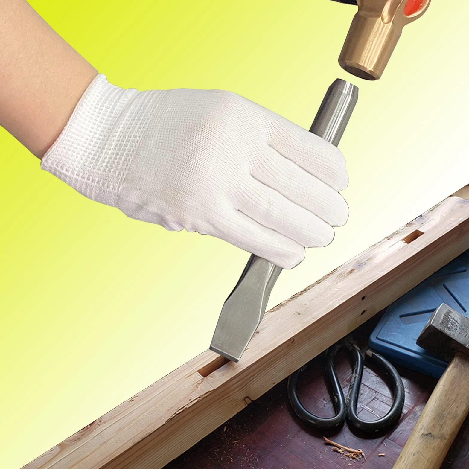 WEDO Cincel,Cortafríos de 24x250mm,Plano,Acero templado,acero inoxidable,anticorrosión, alta resistencia, superficie pulida, duradero, resistente al óxido,Cortafrío plano