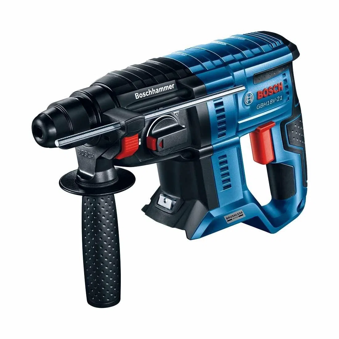 Bosch Professional 18V System GBH 18V-21 - Martillo perforador a batería (Brushless, 2,0 J, Ø máx. hormigón 21 mm, SDS plus, sin batería, en caja)