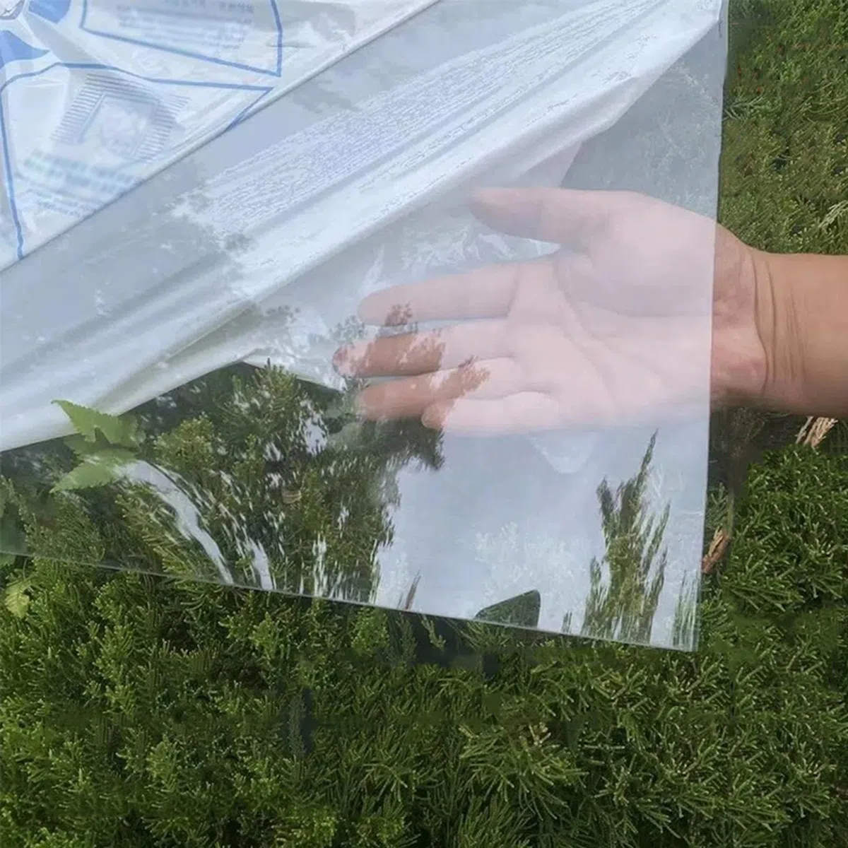 Planchas Transparentes de Policarbonato 2mm Placas para Invernaderos,Paneles para Tejado,Marquesinas para Exterior Impermeable,Toldo Cubierta en Jardín,Personalizable (1,22m x 1m)
