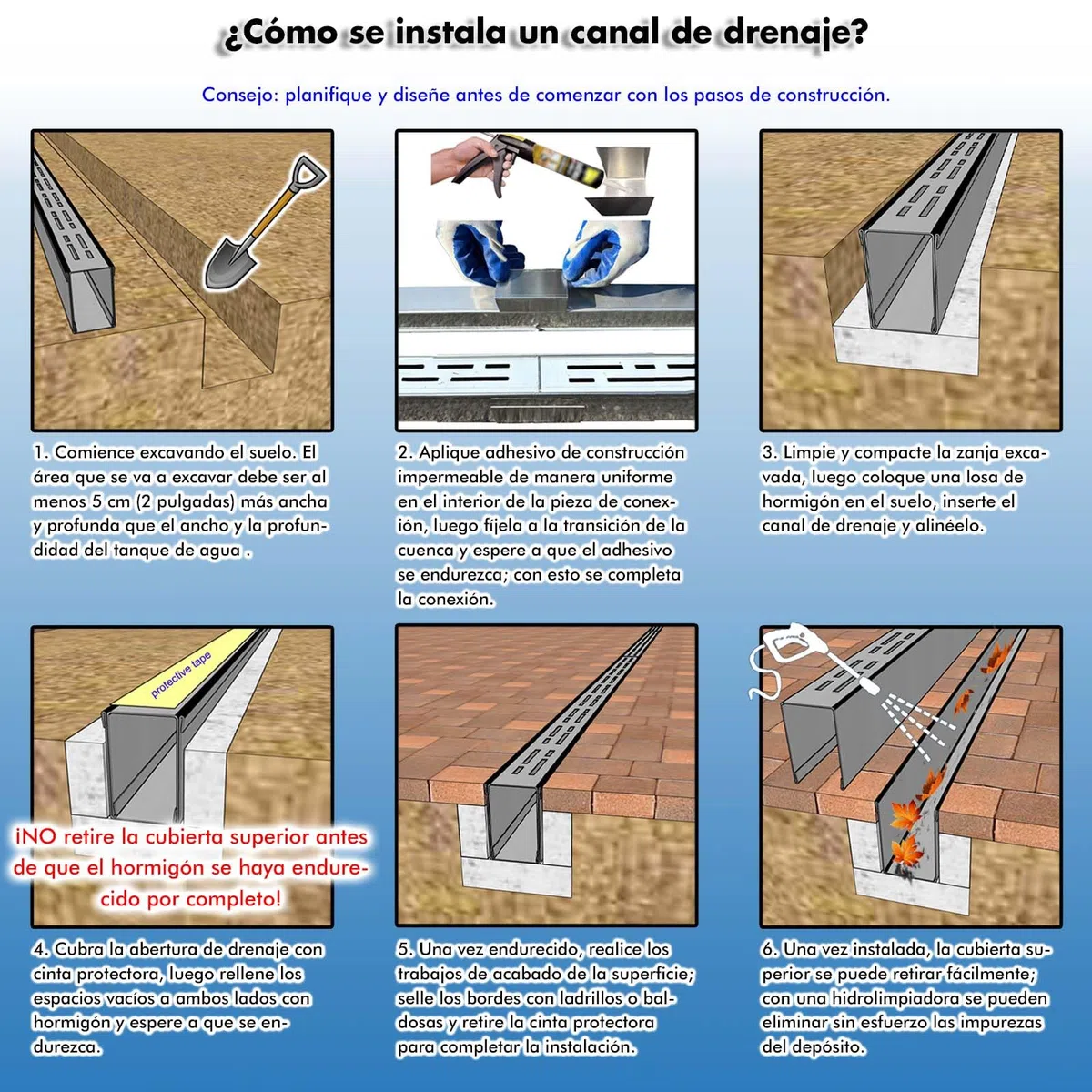 Canaleta Desague con Rejilla 304 Acero Inoxidable, 7 CM de Ancho y 2 M de Largo Canaleta de Drenaje,Rejilla Desague Jardin de Canal para HormigóN, Adoquines, Patios o Caminos Peatonales