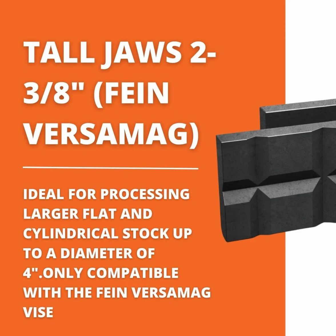 FEIN Mordaza de elevación de 60 mm (VERSAMAG), para trabajar materiales planos y redondos de grandes dimensiones hasta un diámetro de 100 mm