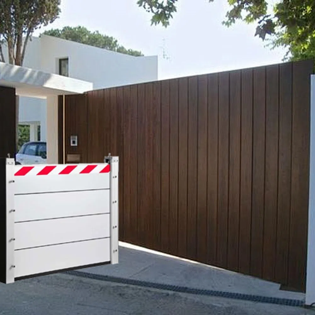 Barrera Antiinundaciones de Aleación de Aluminio Protector de Barrera Contra Inundaciones para Puerta Kit de Barrera Contra Inundaciones Reutilizable de Tamaño Personalizado HXQSL(83x20cm)