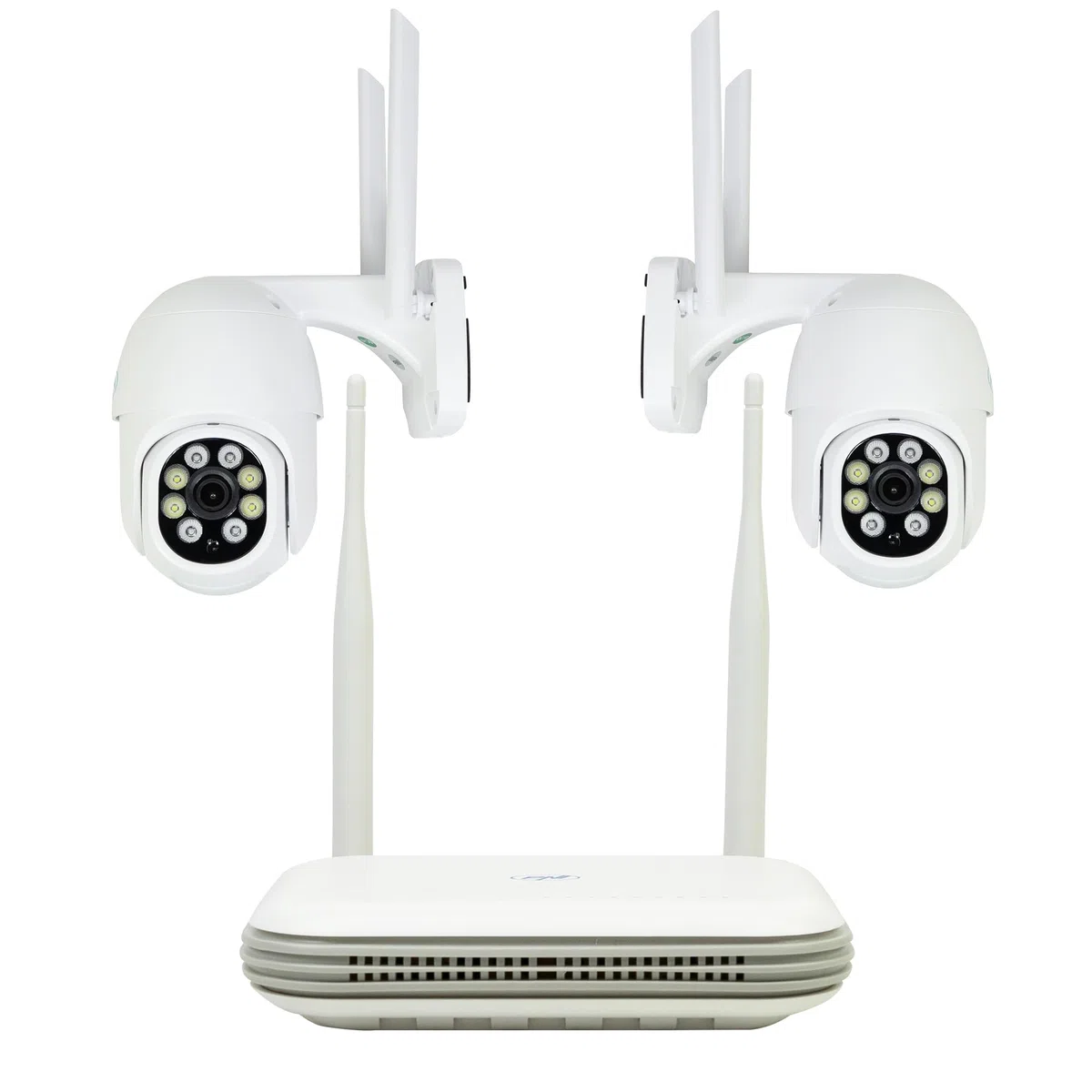 PNI Kit de videovigilancia inalámbrico House WiFi800 NVR 2 cámaras IP840 Exterior 8MP 4K IP65