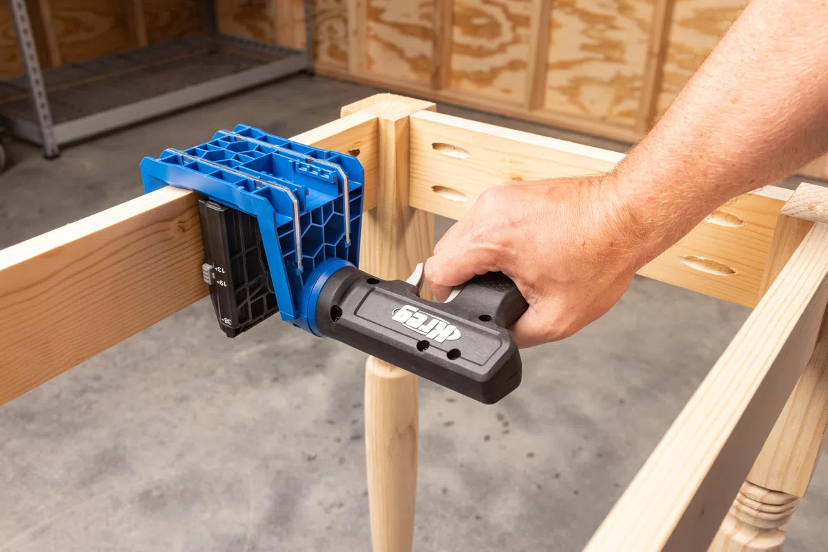 Kreg Pocket-Hole Jig 520PRO2 - Plantilla de perforación portátil y eficiente para uniones de bolsillo - Unión de madera rápida y estable - Para espesores de material de 12 mm - 38 mm - Incluye