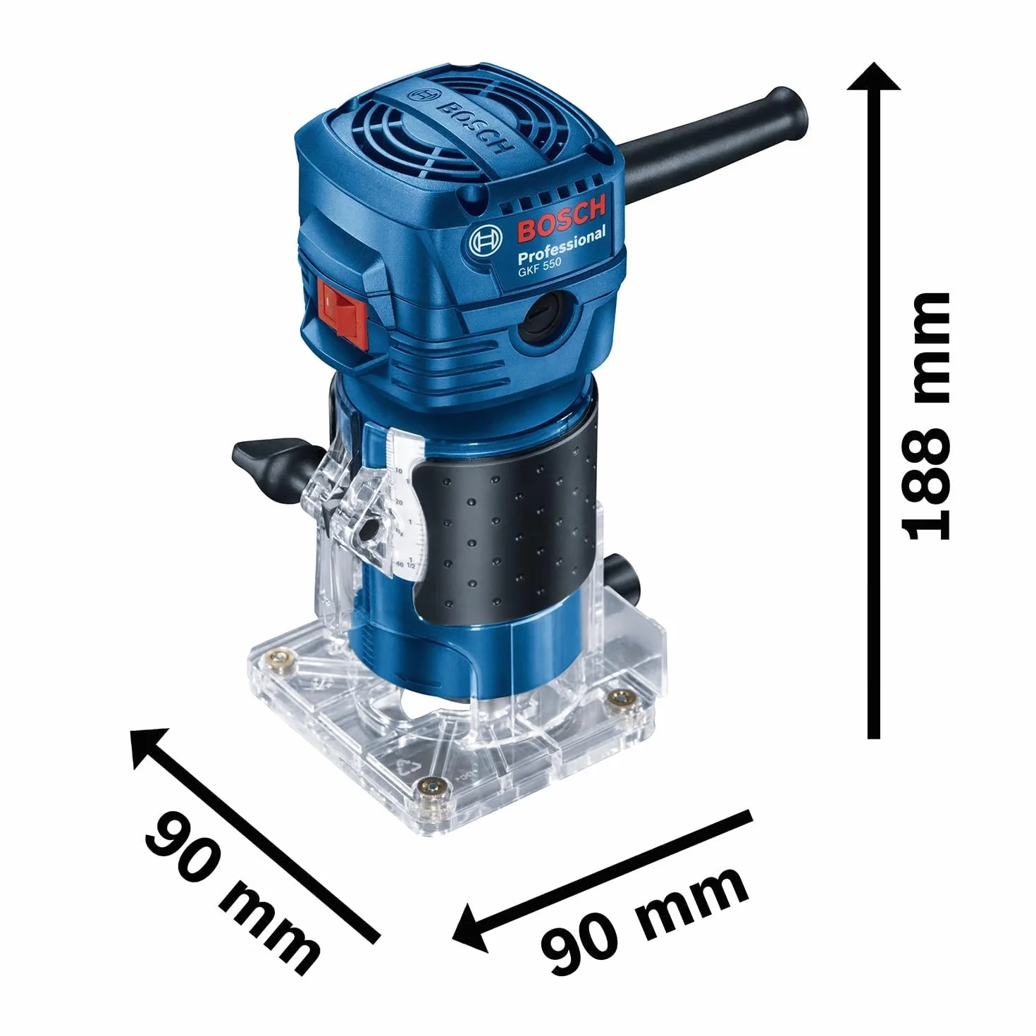 Bosch 06016A0020 550W-GKF 500 Fresadora de cantos
