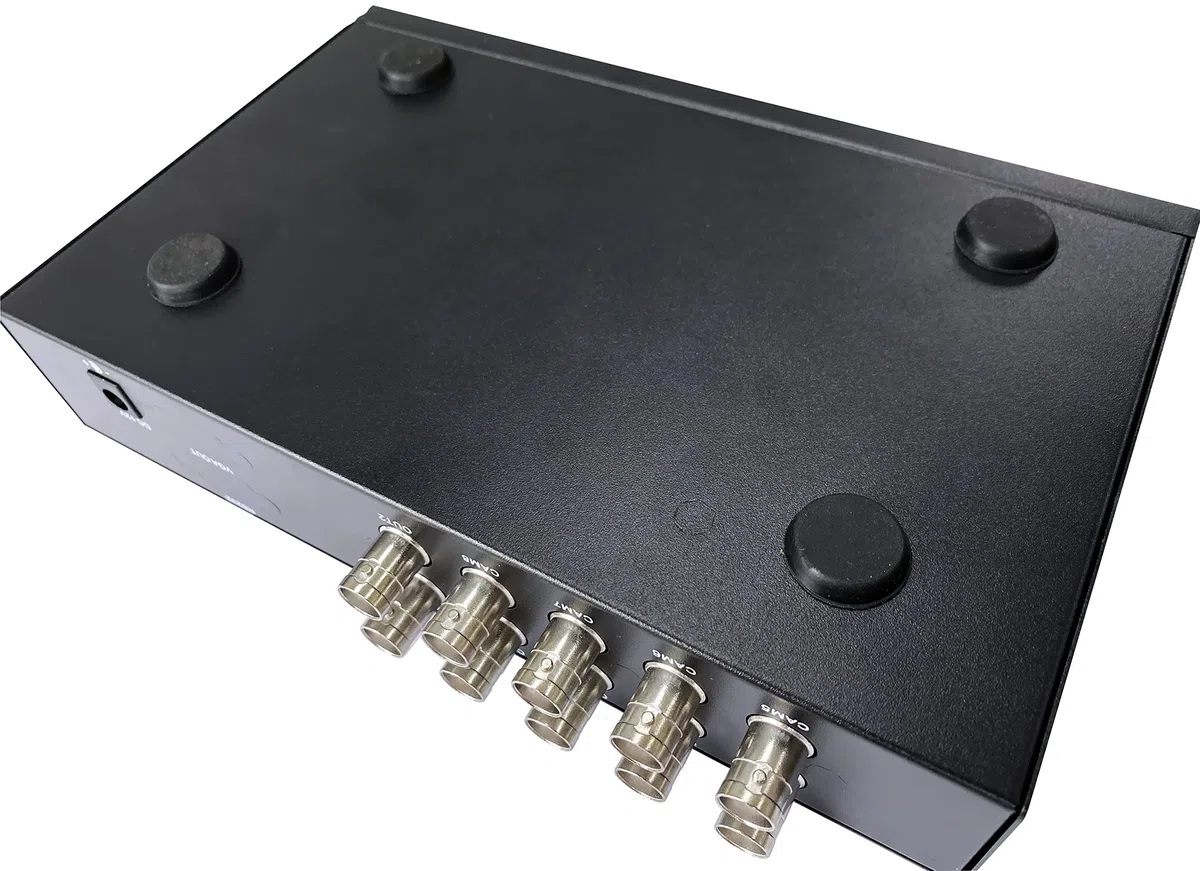 UHPPOTE 8CH Color Quad System Video Splitter CCTV Procesador de cámara CCTV con control remoto 10 adaptador BNC