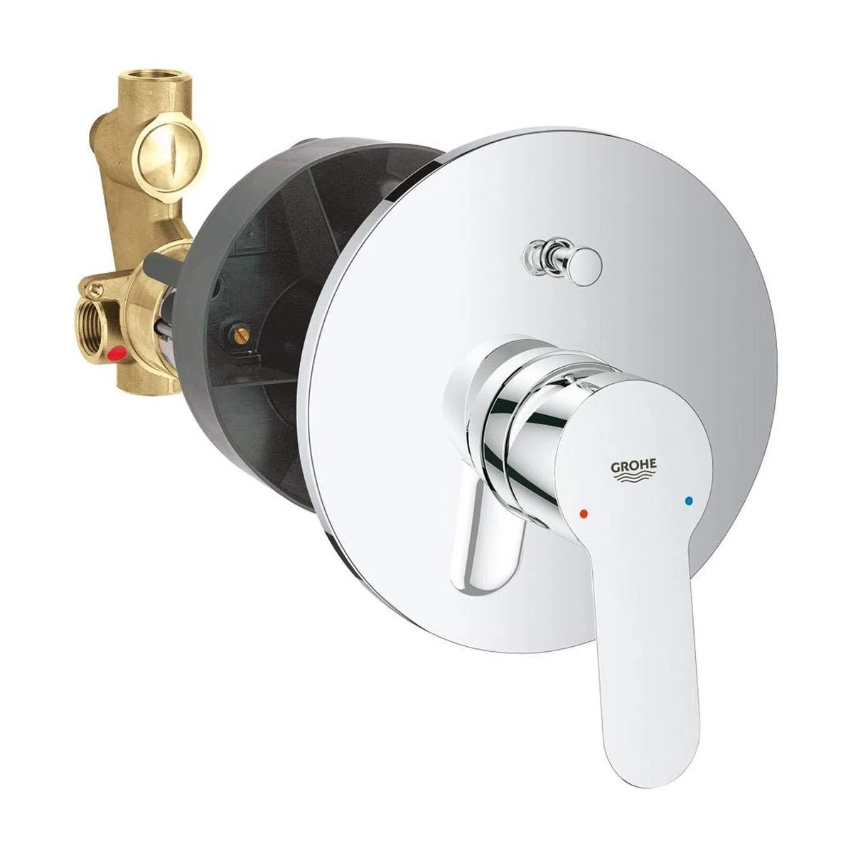 Grohe Bauedge Grifo Monomando Empotrado para Baño y Ducha (Ref. 29079000), Cromo
