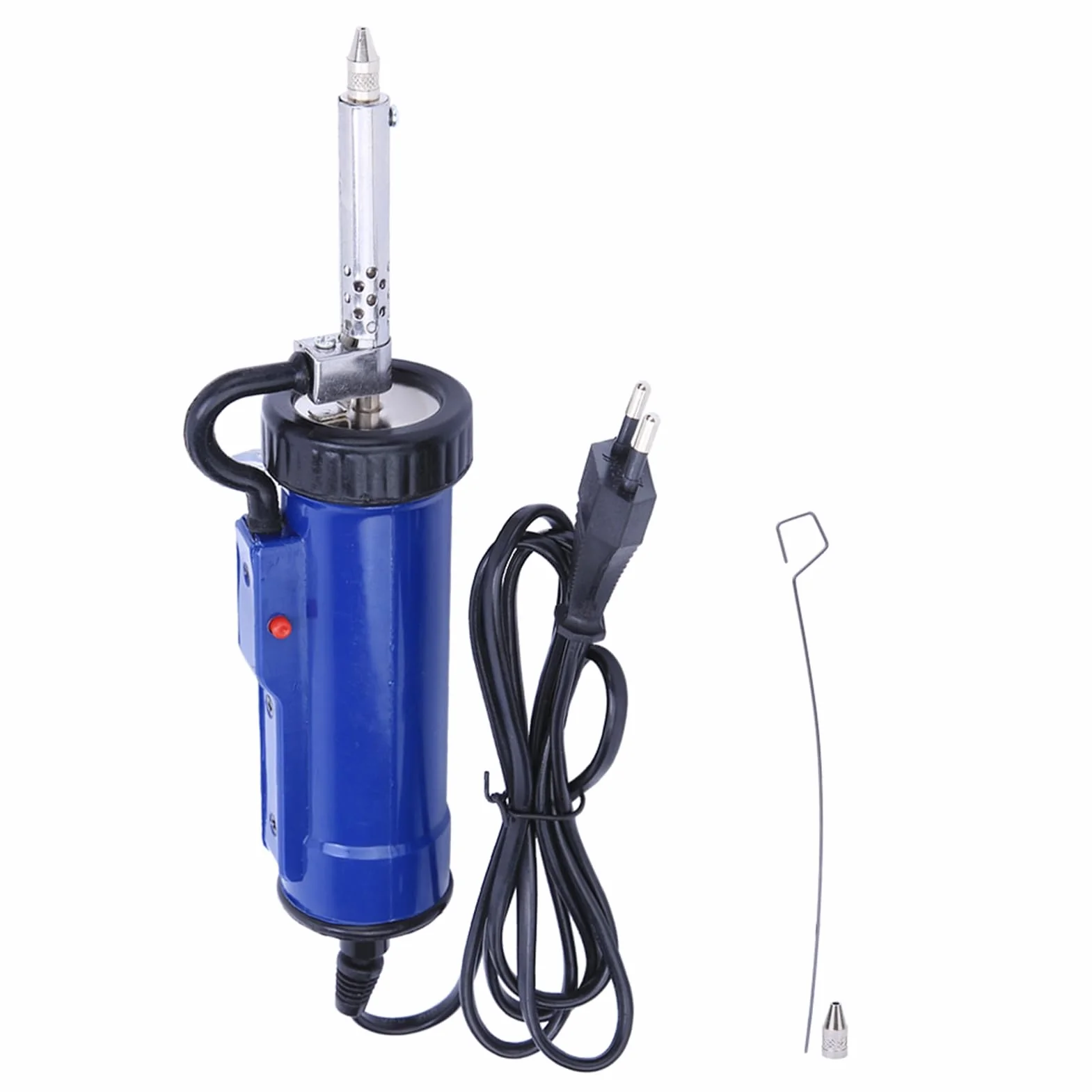 Desoldador Eléctrico de Hierro, Bomba Desoldadora con Ventosa, 30W, Bomba de Succión Desoldadora Completamente Automática, Enchufe Europeo de 220V