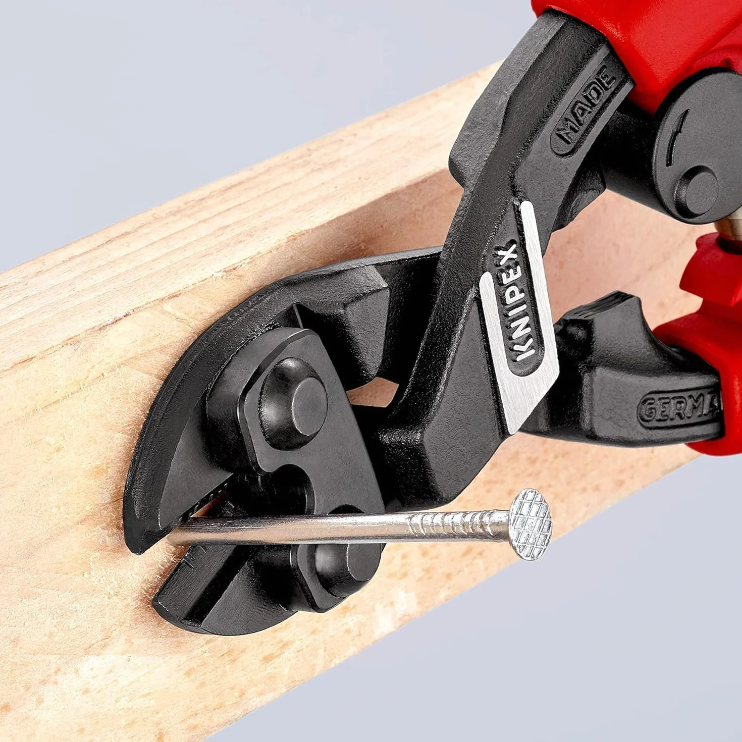 KNIPEX CoBolt Cortabulones compacto con fundas esbeltas en dos componentes, con anilla de fijación integrada para, 71 22 200 T