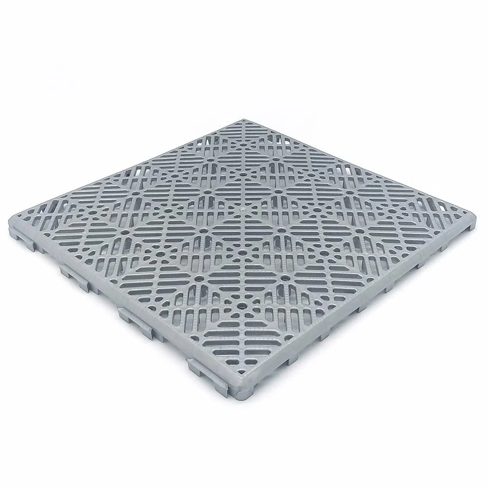 24 Losetas 30x30cm Gris Aluminio ≈2m² Piscina Terrazas Baños | Pack Ahorro. Suelo drenante. Evita humedades. Ideal en zonas húmedas, bajo césped artificial, tarimas, duchas y vestuarios