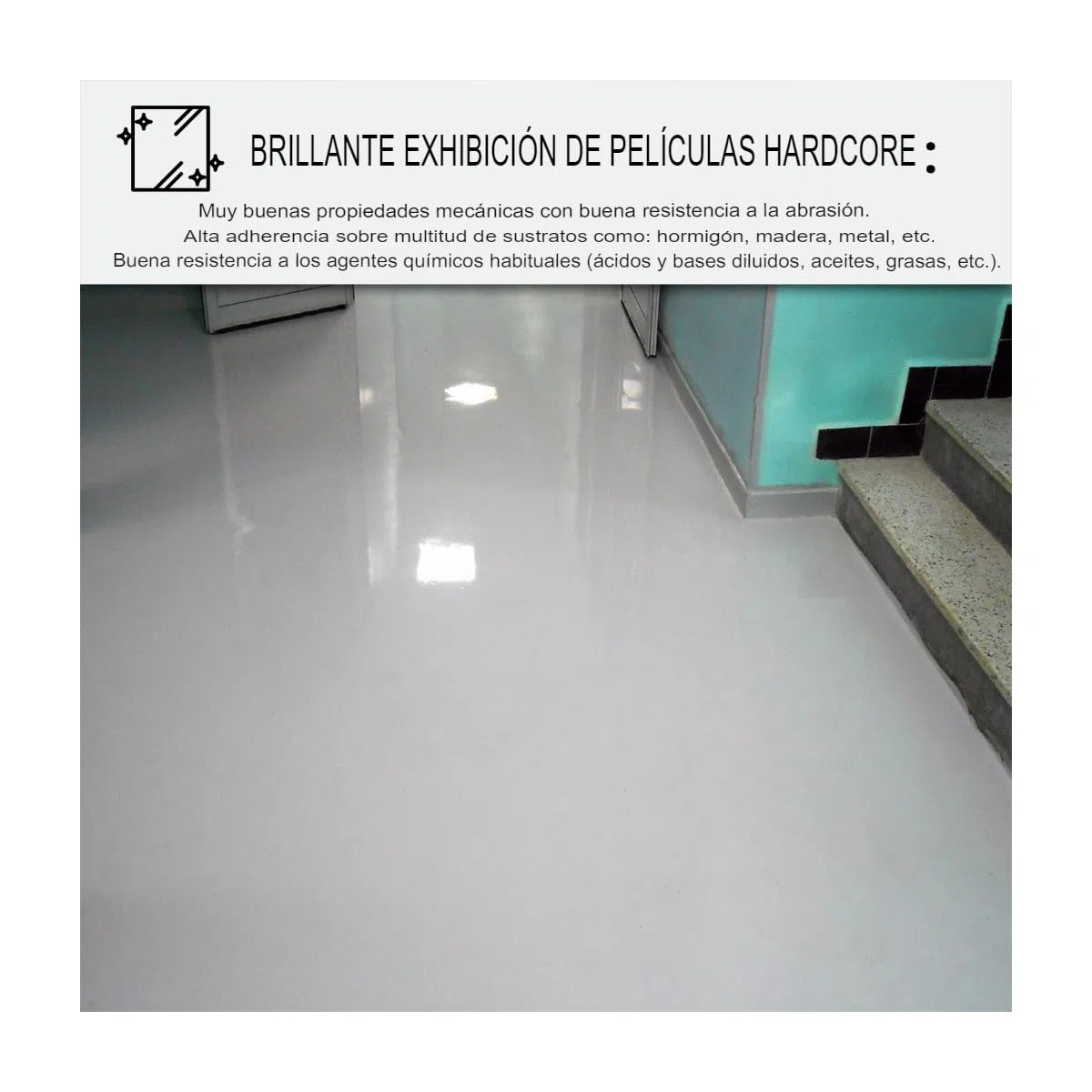 ARCANE INDUSTRIES Pintura epoxi para suelos industriales - REVEPOXY TRÁFICO INTENSO - 5 Kg (hasta 10 m² en 2 capas) Telegris 2 - RAL 7046