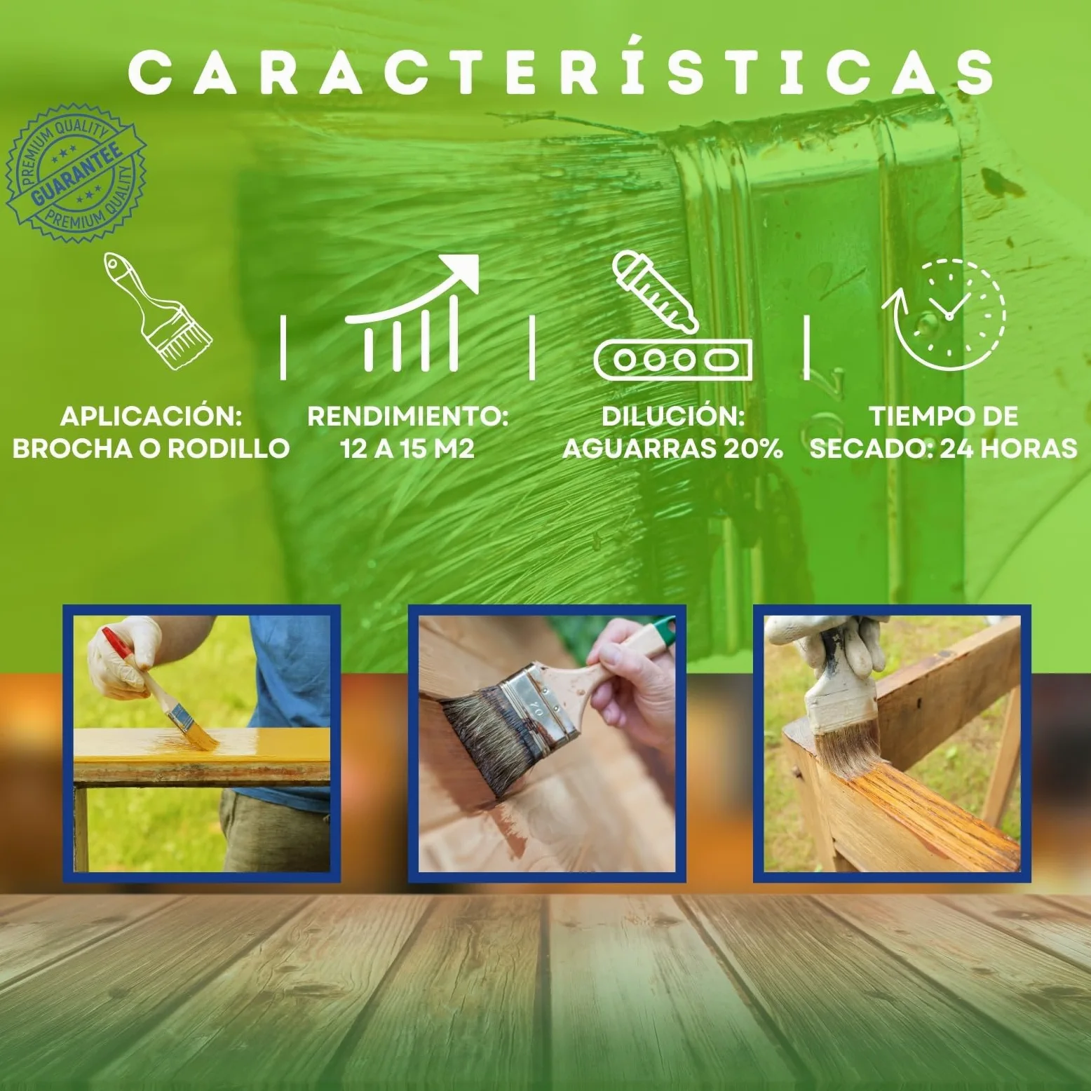 Aceite de Linaza para la Madera CON SECANTE | Ladrillo, Terrazo, Teja | Nutrición | Ecológico (5 Litros)