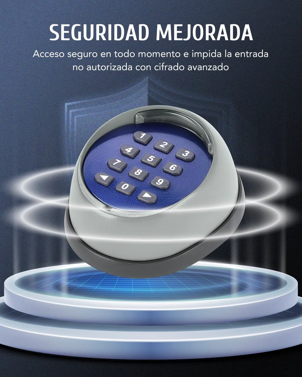 CO-Z Teclado Inalámbrico para Motores Puertas de Marca CO-Z, Sistema de Seguridad para el Hogar con Alcance de 200 m, Transmisor Inteligente sin Cables para Uso Interior y Exterior
