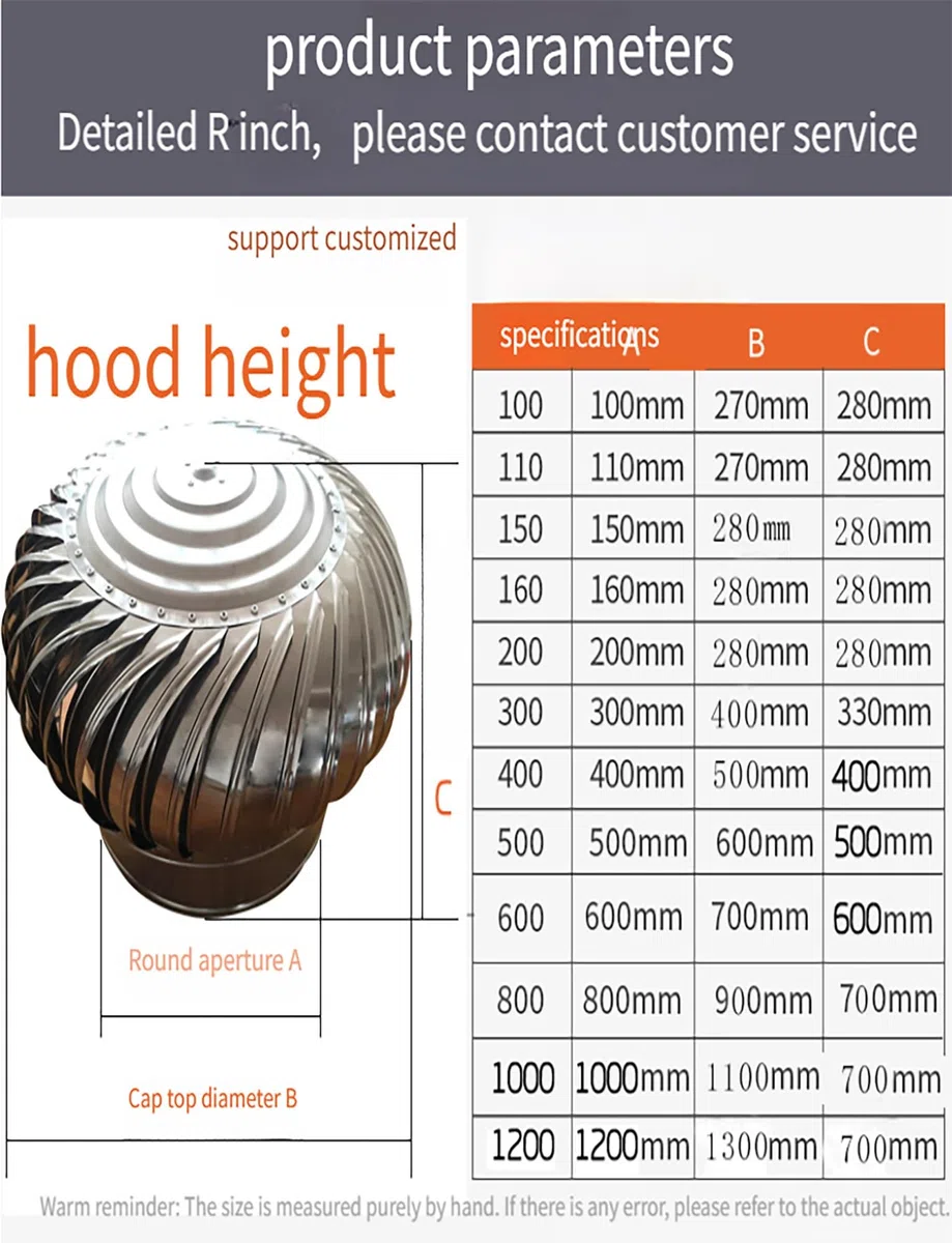 Tapa giratoria para chimenea, rejilla de ventilación giratoria de acero inoxidable para chimenea y techo, protección contra la lluvia