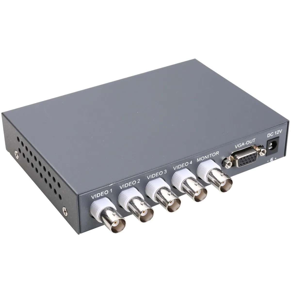 UHPPOTE 4CH Color QUAD System Video Splitter CCTV Procesador de cámara con control remoto