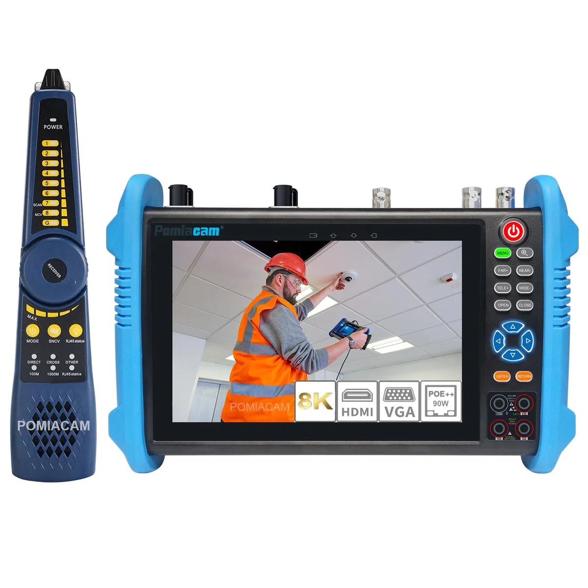 Herramienta deprueba de cámara IP IPC-9800MOVTADHS Plus Probador de cámara IP analógica multifuncional Monitor de pantalla táctil IPS de 7'' 8MP SDI TVI AHD CVI TDR OPM VFL POE Cámara Probador de CCTV