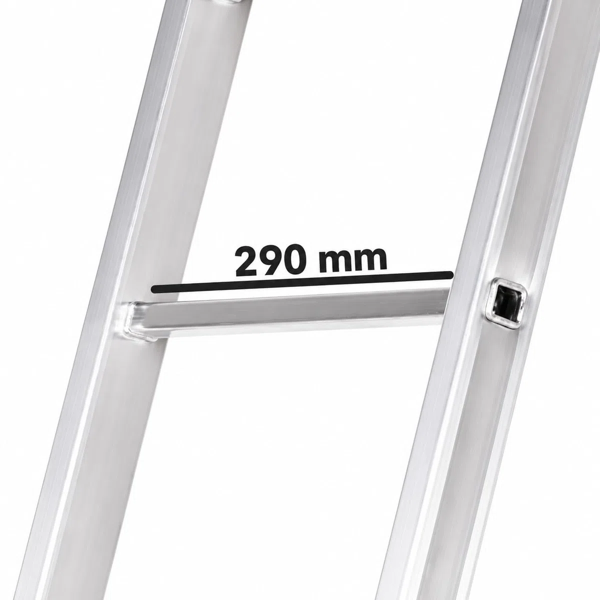 Escalera de un Tramo TR1-2.5 de 9 Peldaños en Aluminio