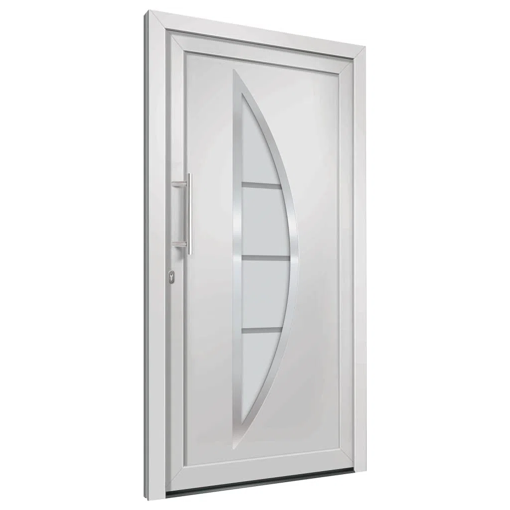 INLIFE Puerta de entrada blanca 98 x 200 cm, 50,8 kg, 279201