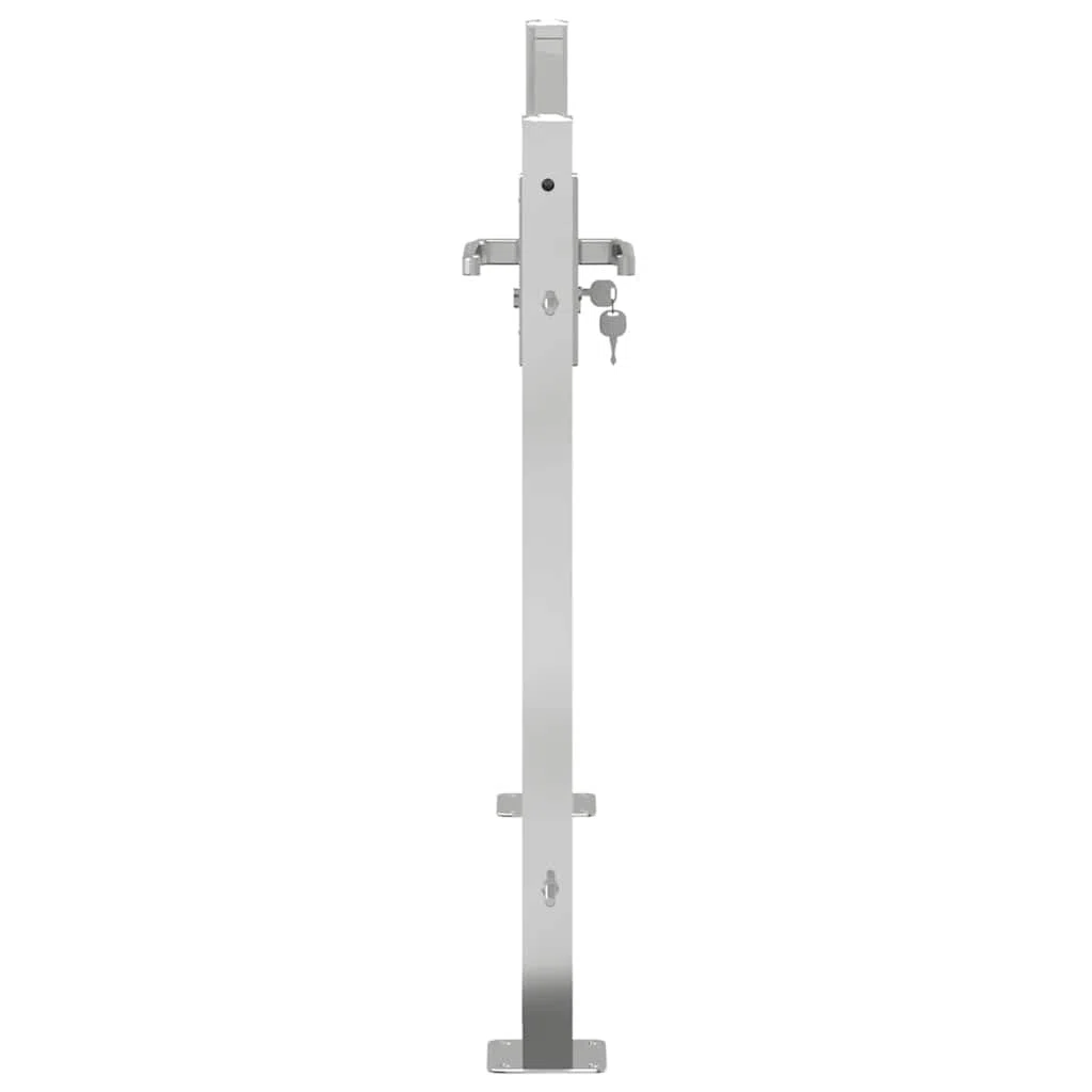 vidaXL Puerta de Jardín, Puerta de Seguridad con Cerradura, Puerta de Entrada, Puerta de Valla para Jardín Patio, Acero Inoxidable