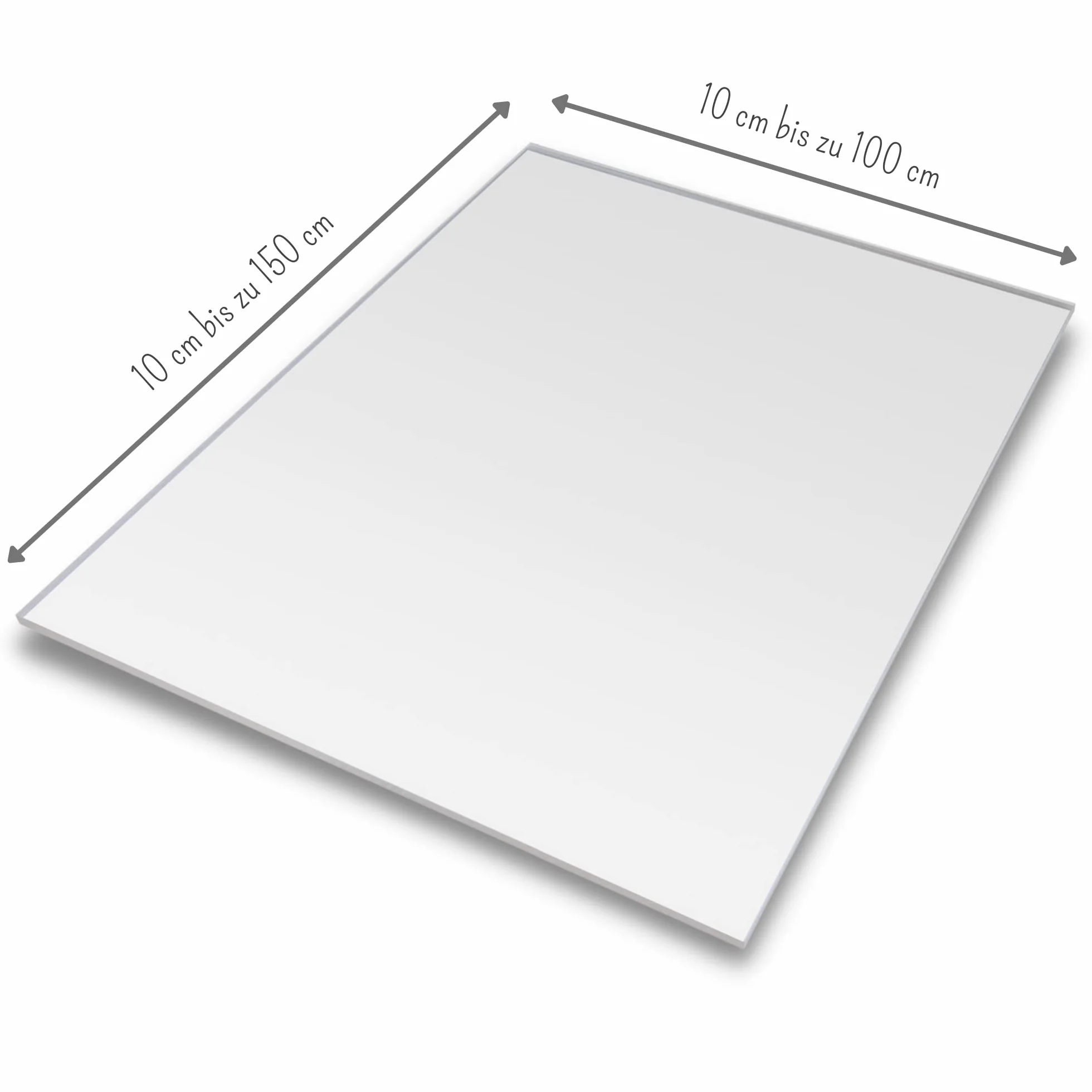 FRAMO Placa de cristal acrílico, 70 x 120 cm, corte a medida, placa de cristal acrílico transparente de 4 mm de grosor, resistente a la rotura, resistente a los rayos UV en el tamaño deseado | lámina